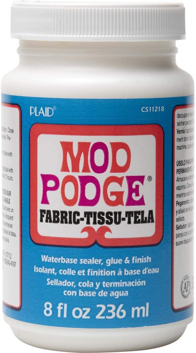 Detalle de Mod Podge Tissu Fini-8 Onces – Colle et vernis durable pour tissus (MOD PODGE)