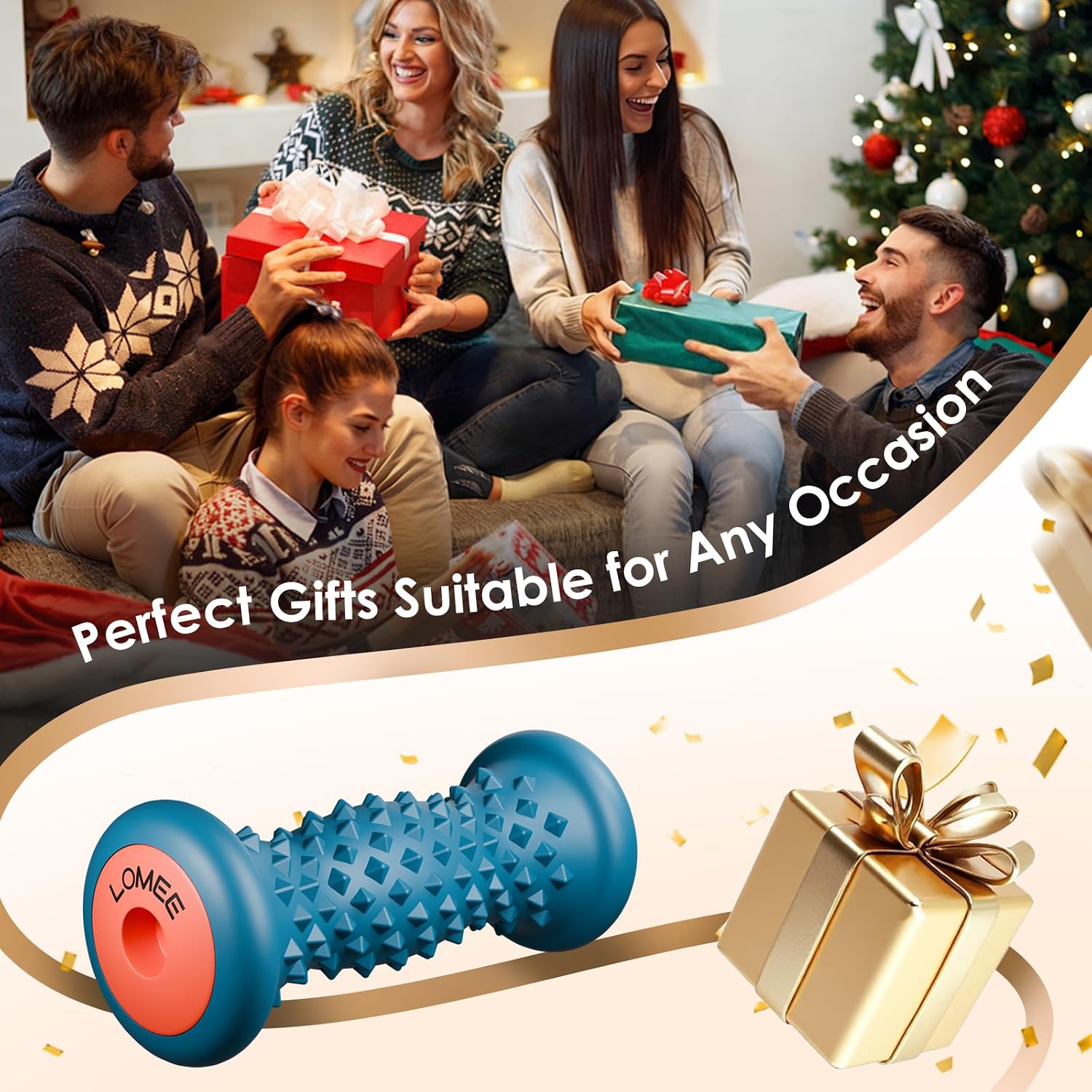 Detalle de Foot Roller Massager for Plantar Fasciitis and Foot Pain Relief