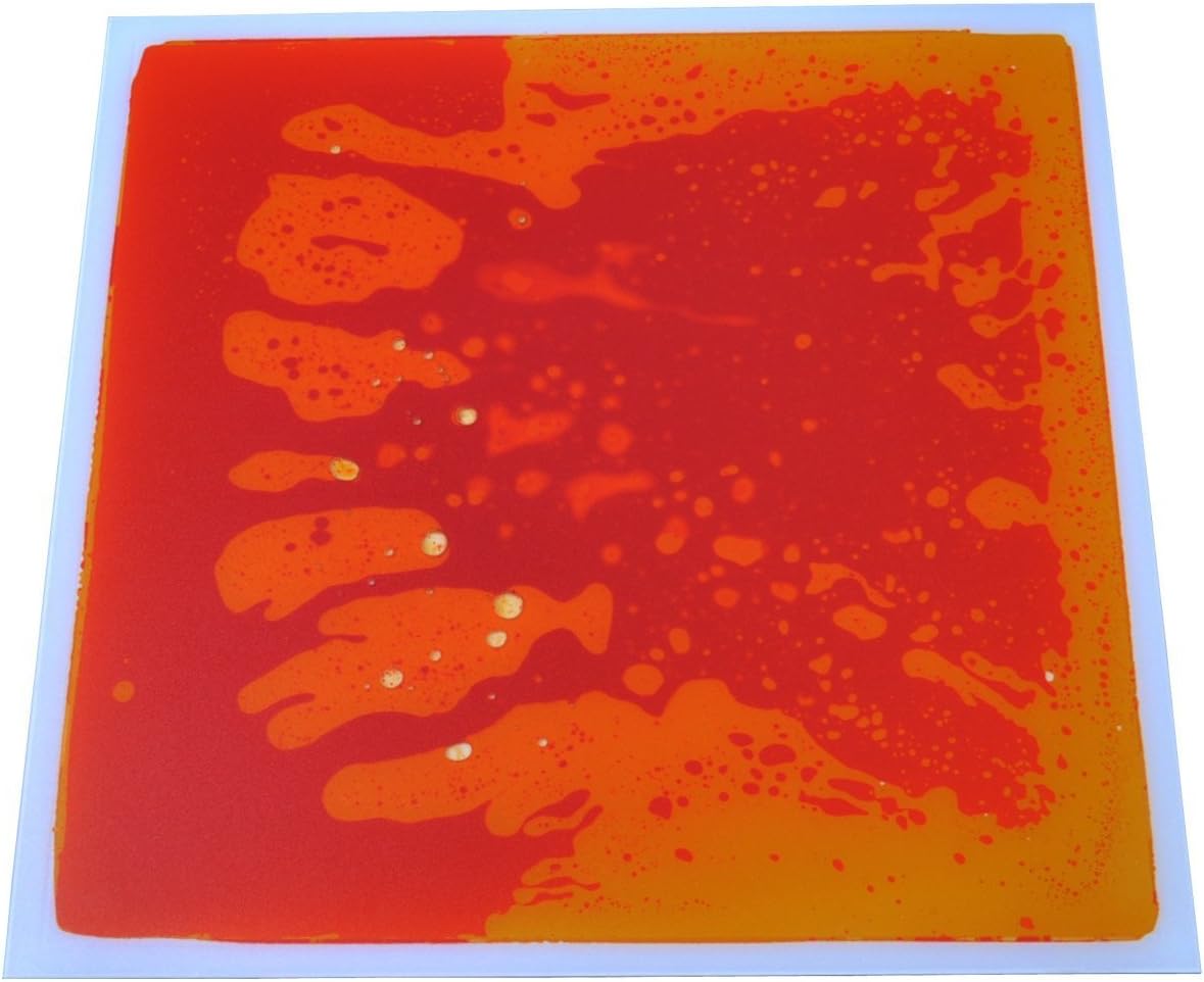 Thumbnail 1 de Art3d Liquid Encased Fancy Floor Tile (1 Pack) for Kids Rooms, 12" x 12" Yellow-Red