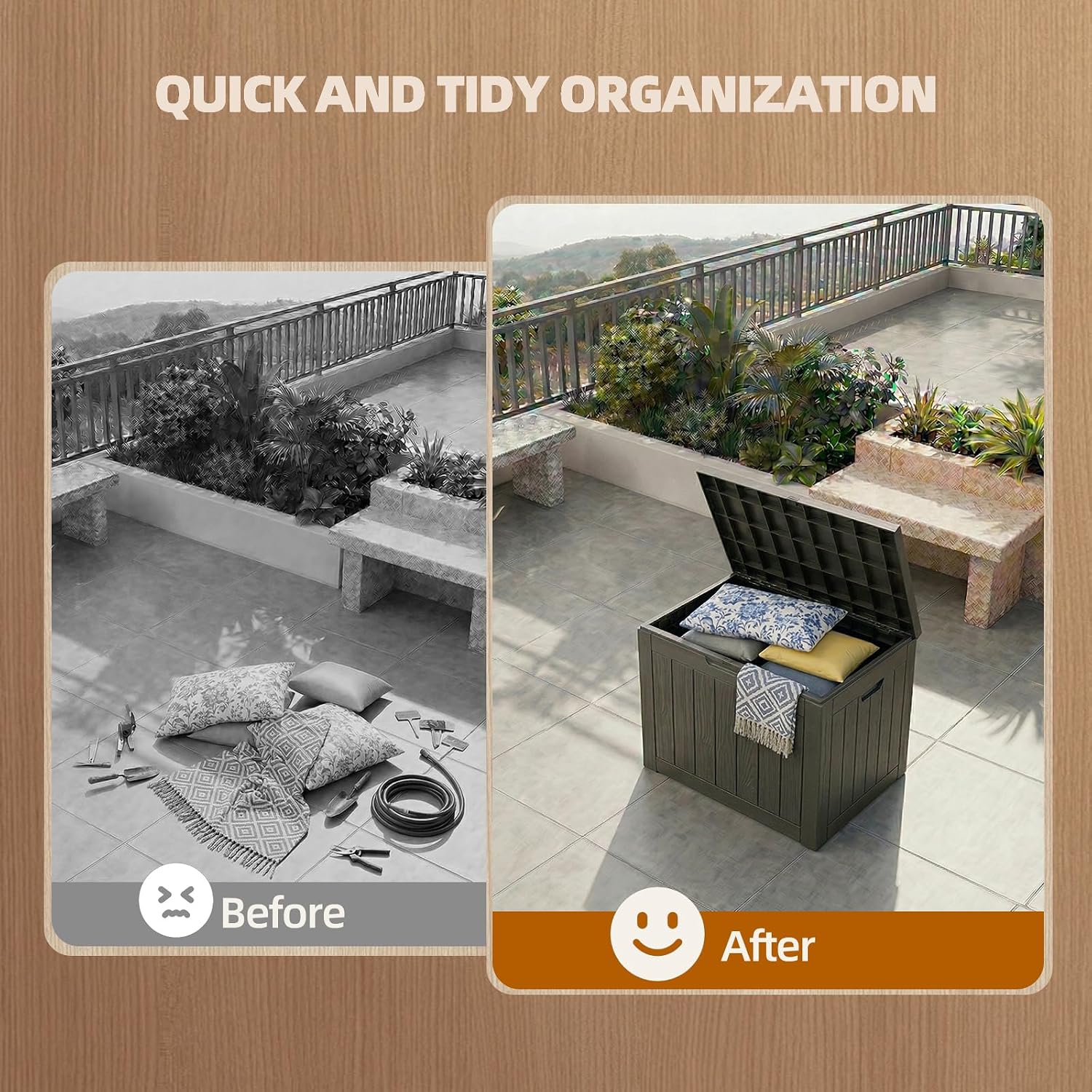 Detalle 2 de EFU Outdoor Storage Box 45-Gallon