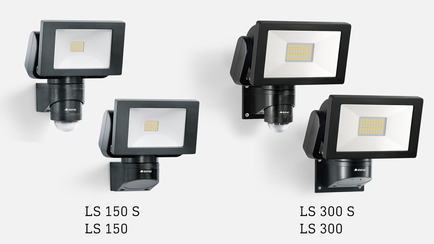 Thumbnail 5 de Steinel LED faretto per esterni LS 150 S nero con sensore di movimento 240° e luce 4000 K