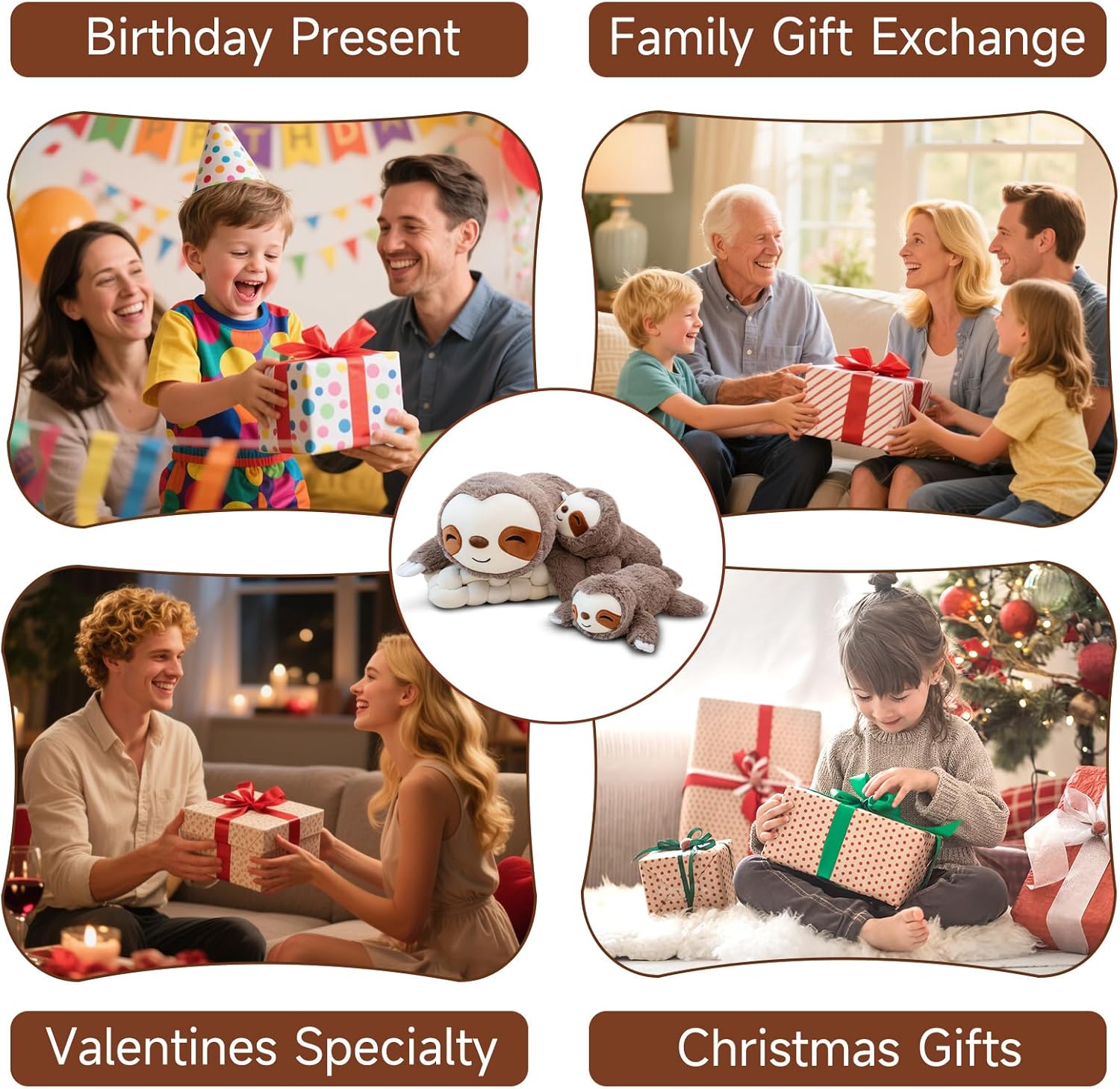 Thumbnail 5 de SQEQE Gewichtetes Faultier 25 cm