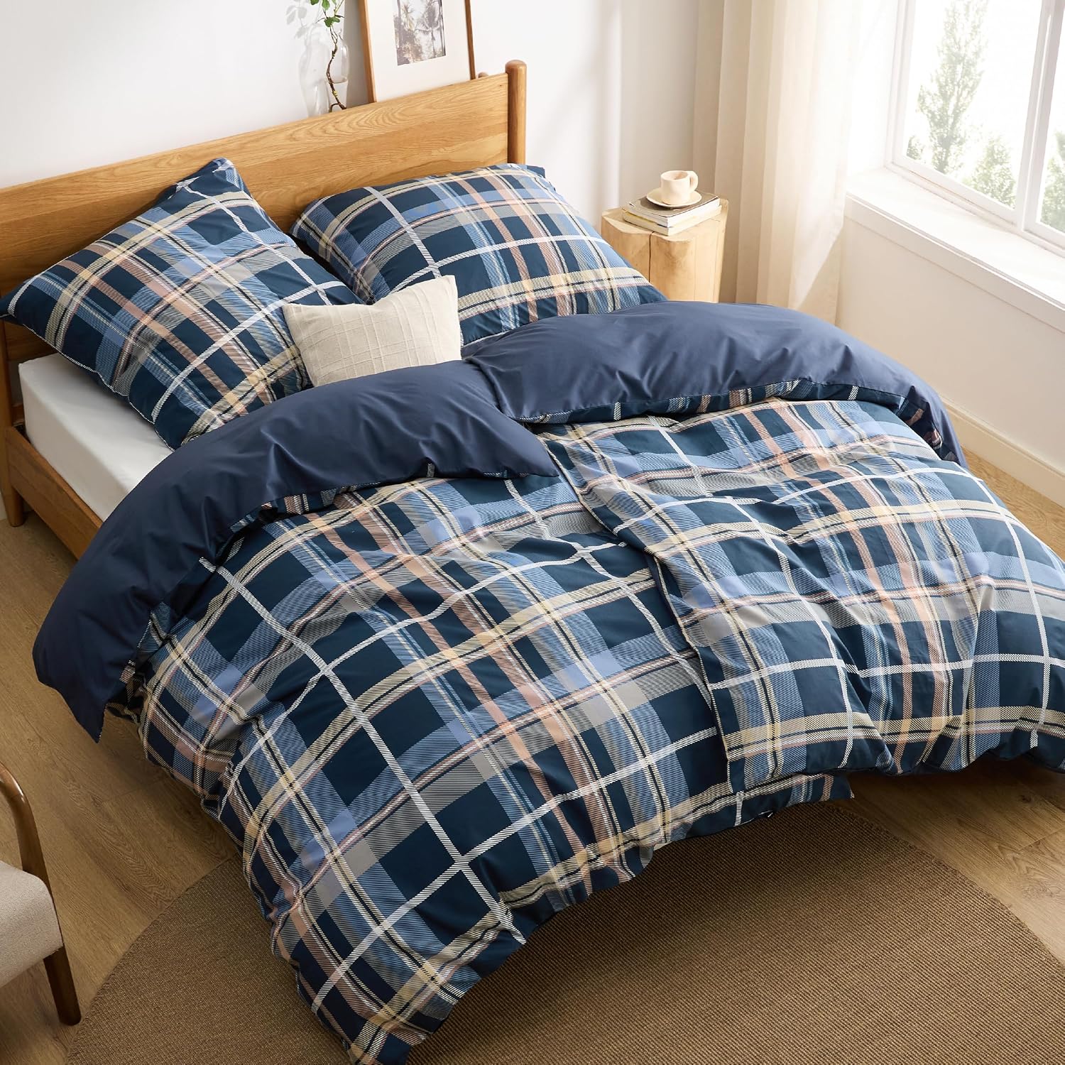Detalle de BEDSURE Bettwäsche 135x200 Baumwolle