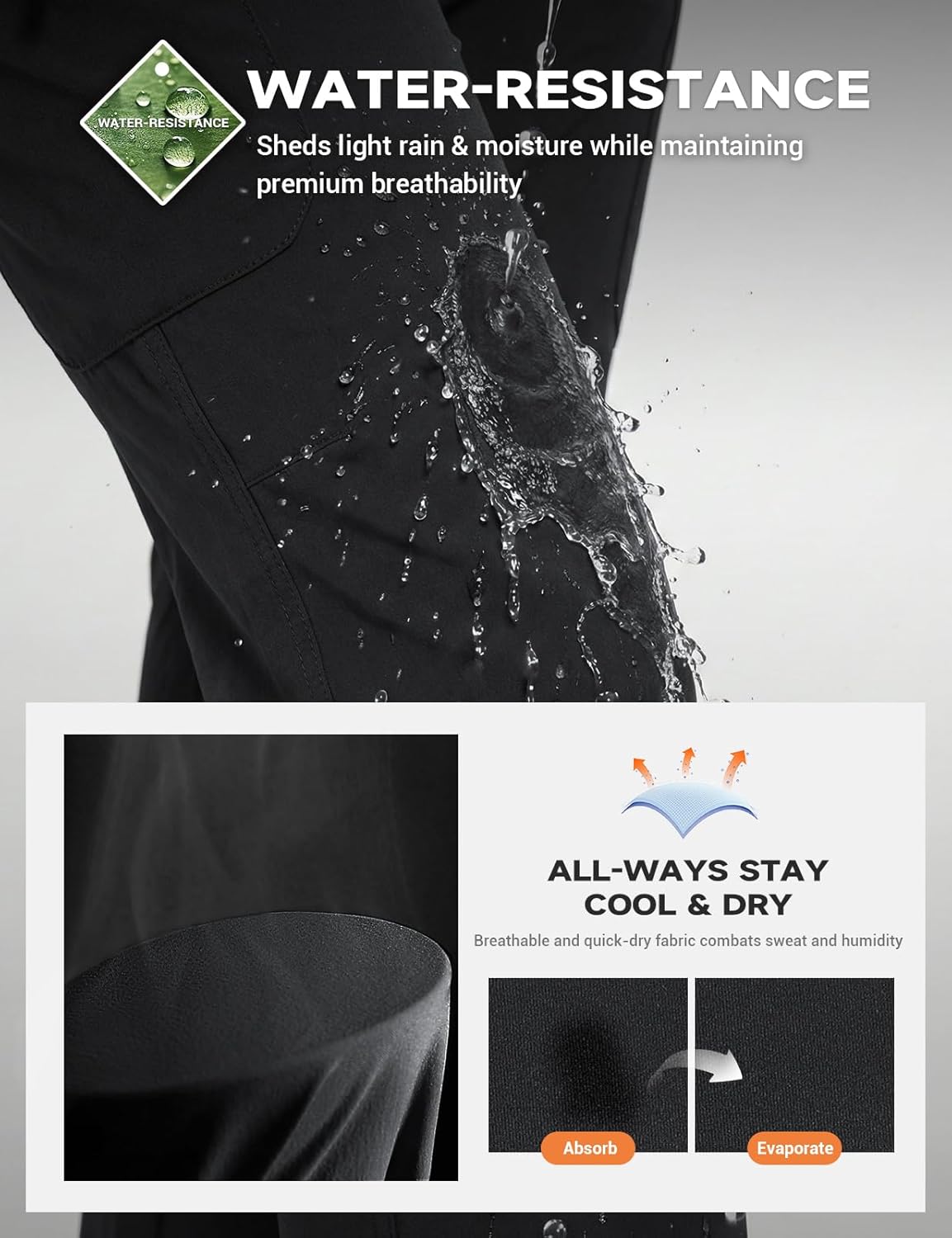 Thumbnail 5 de Moosehill Women’s Hiking Pants Cargo with Quick-Dry Stretch & 5 Deep Pockets