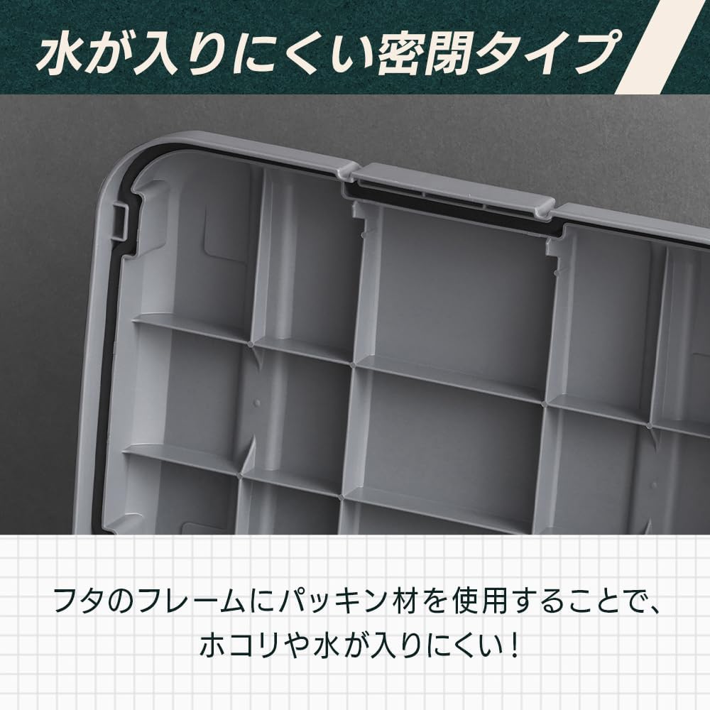 Detalle de アイリスオーヤマ MRV460 密閉RVBOX460 カギ付き 30L チャコールグレー