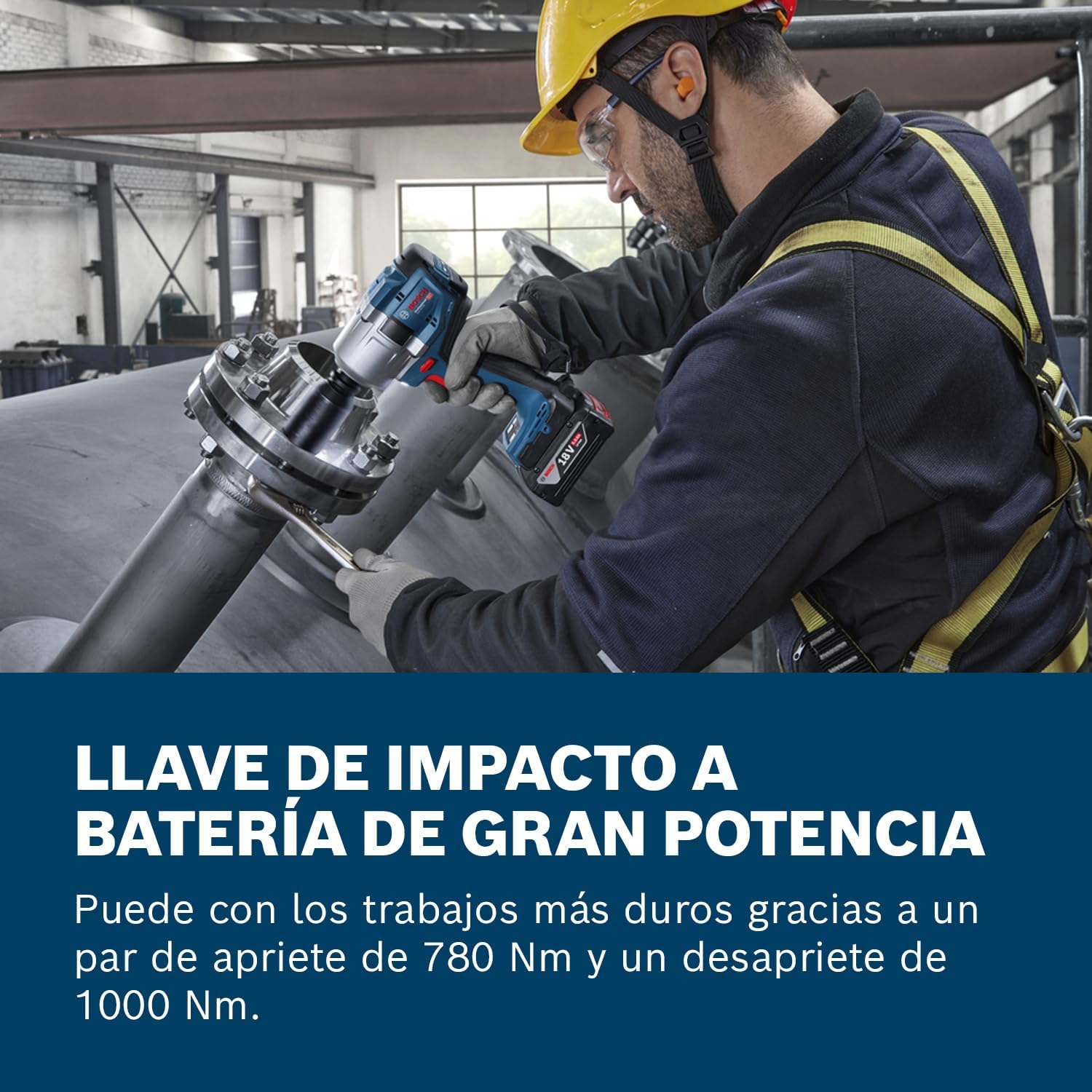 Detalle 2 de Bosch GDS 18V-780 llave de impacto 780 Nm