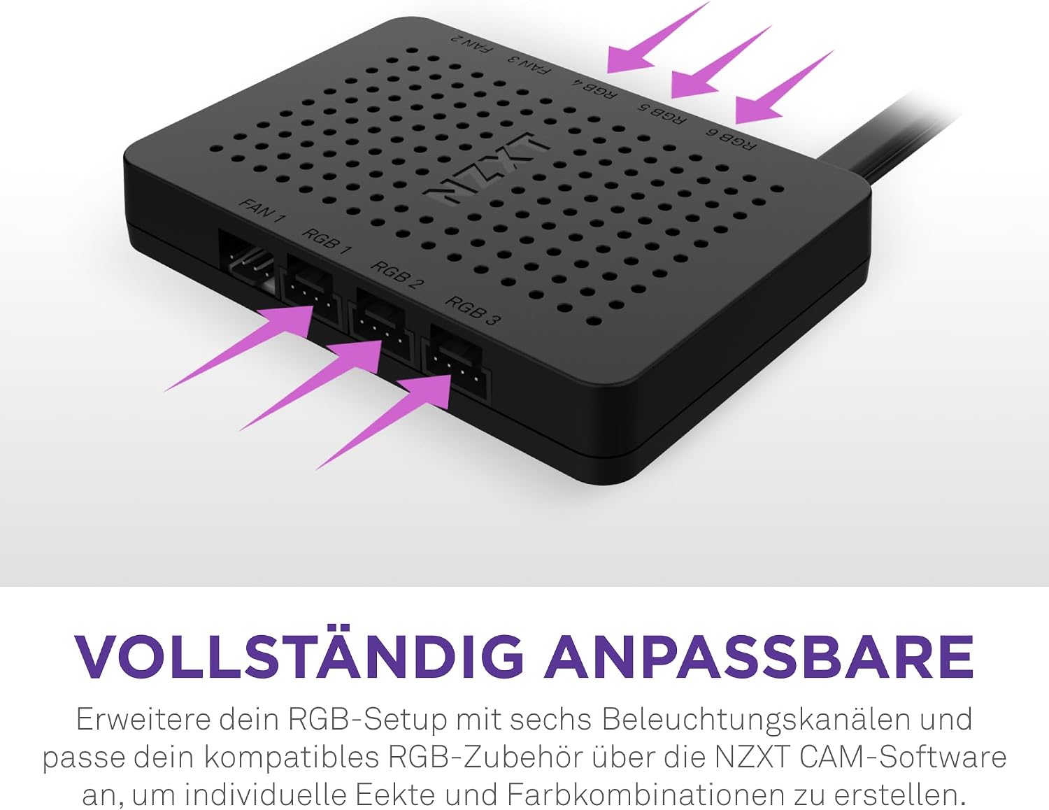 Detalle de NZXT RGB & Fan Controller AC-CRFR0-B1-6