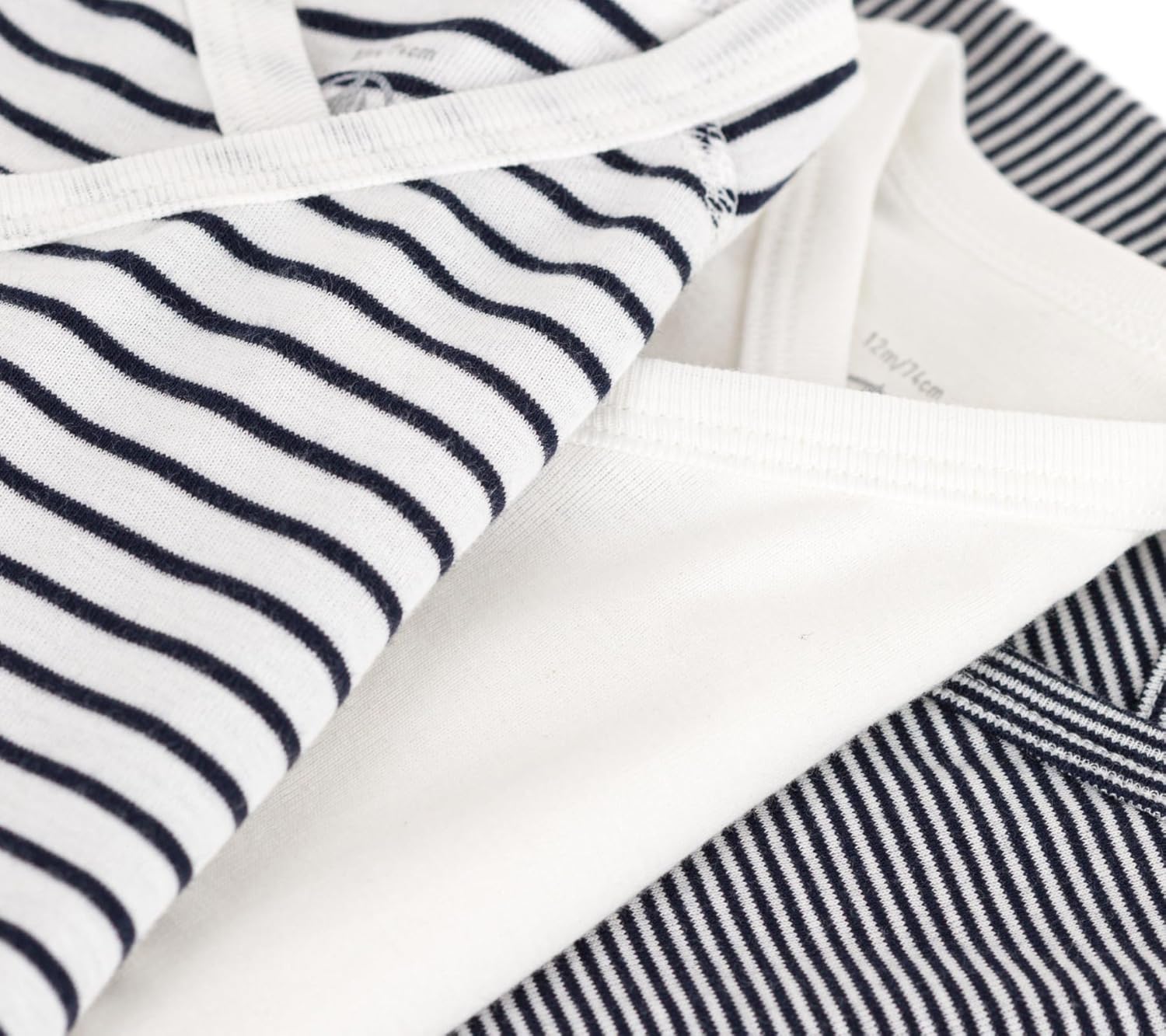 Thumbnail 2 de Petit Bateau Kurzarm-Body für Neugeborene (3er Pack) – Unisex A097h