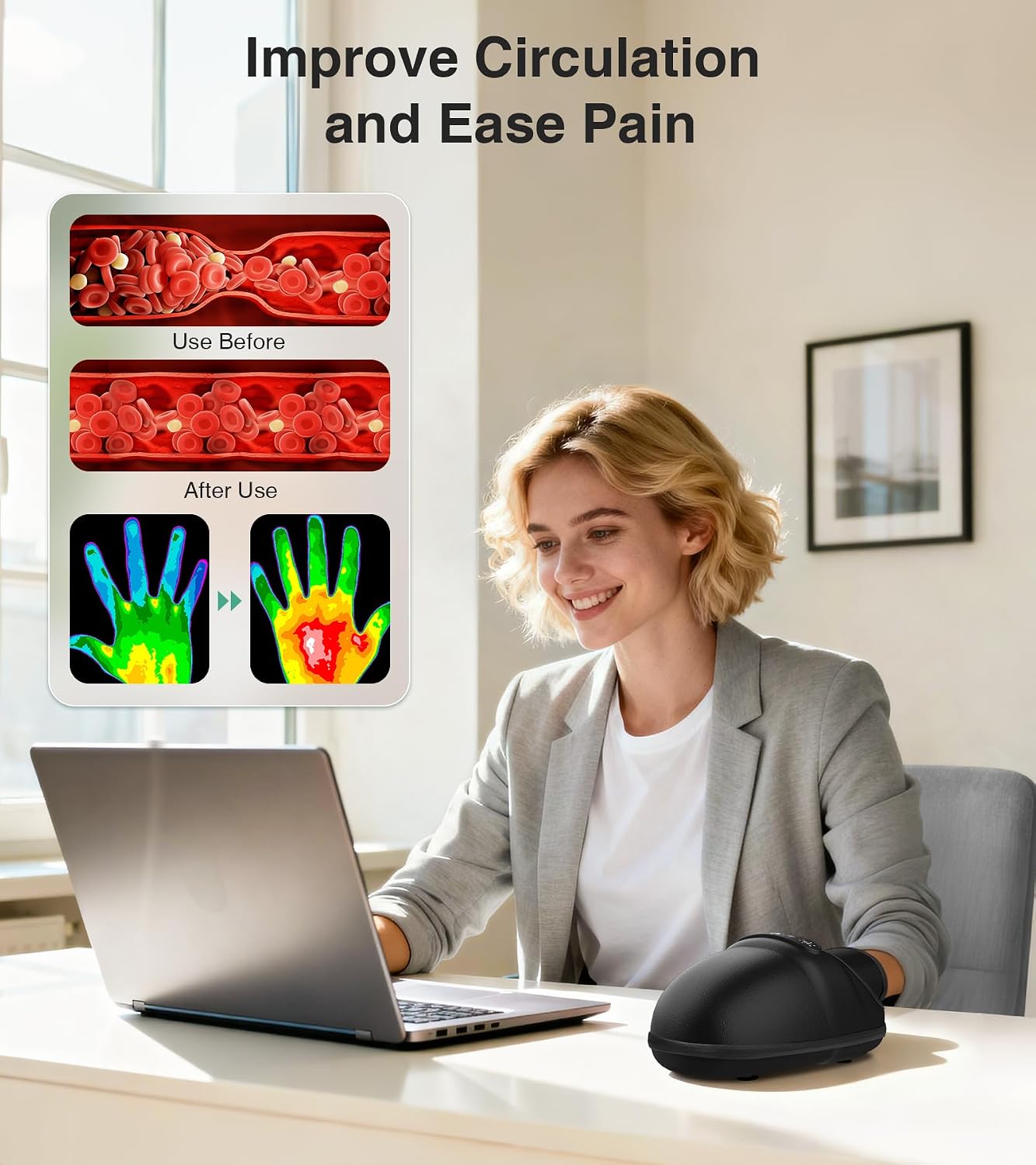 Detalle de Medcursor Hand Massager, Rechargeable