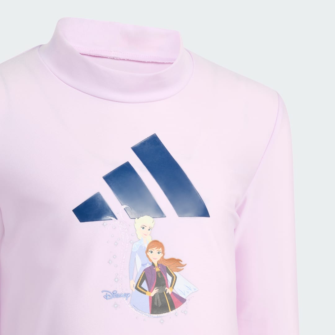 Detalle 2 de Camiseta de Natación Adidas Disney Frozen – color violeta, para fans de la piscina