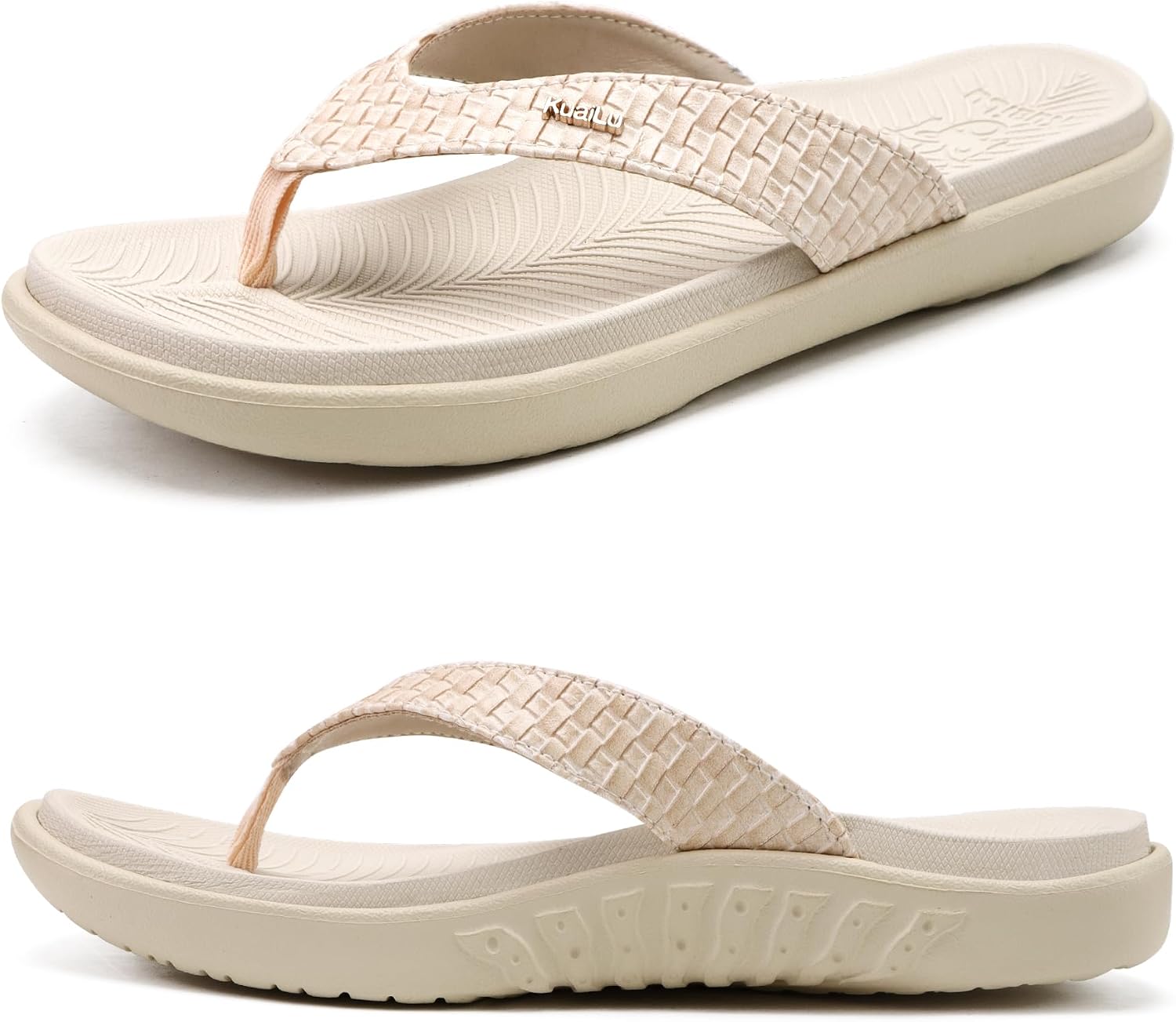 Thumbnail 2 de KuaiLu Womens Flip Flops Arch Support Yoga Mat Cushioned Sandals