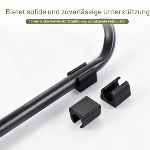 Detalle de Klapphocker Faltbar für Camping von TranRantic – 33×27×32 cm, 0,68 kg, 120 kg Traglast