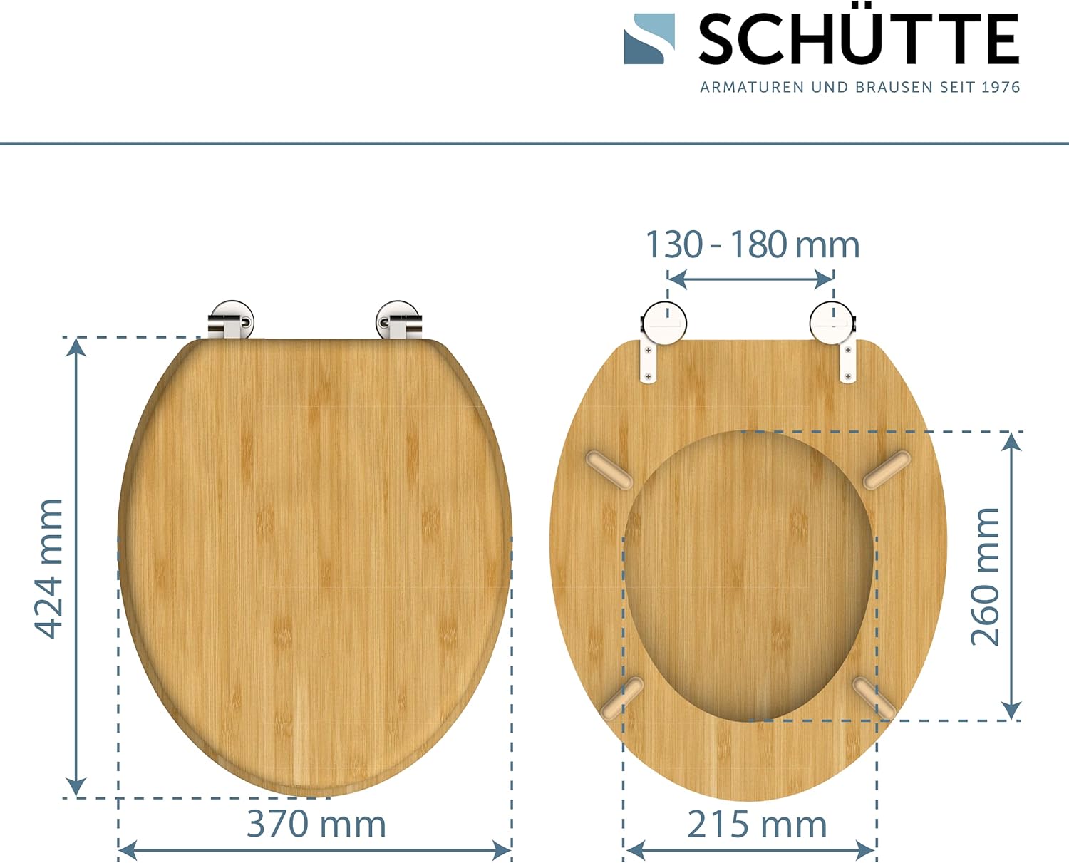 Thumbnail 4 de SCHÜTTE Abattant WC Bamboo – châssis en bambou massif, durable et universel