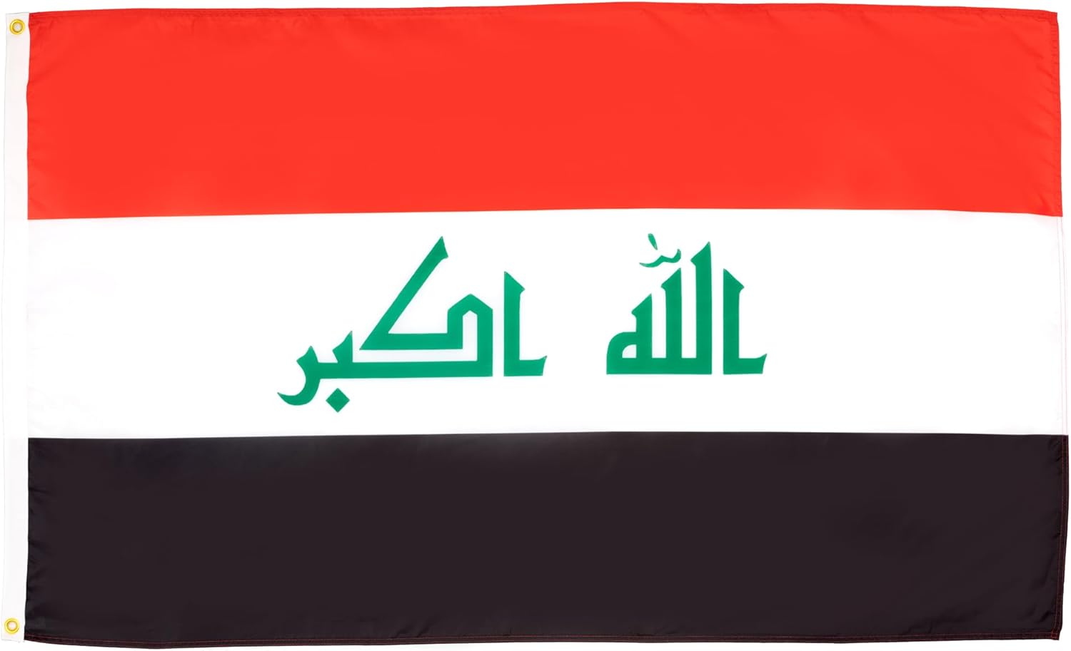AZ FLAG Irak-Flagge-Set (2 Stück), 90 x 60 cm, 100% Polyester mit Metallösen
