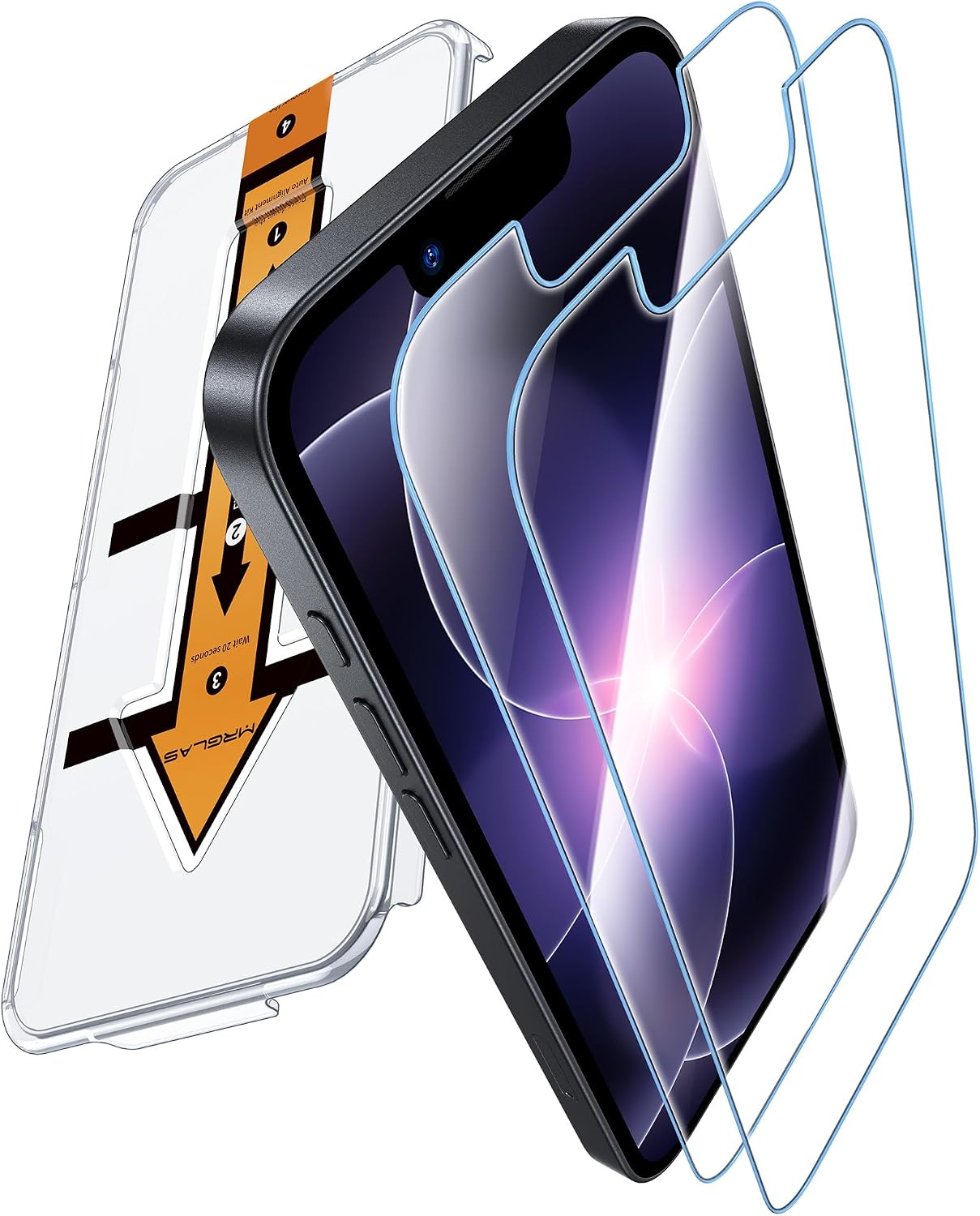 Detalle de MRGLAS Tempered Glass Screen Protector 2-Pack