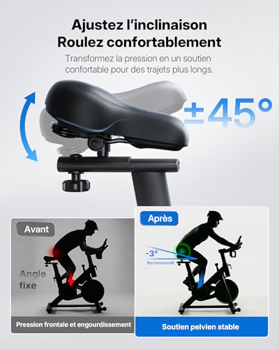 Thumbnail 8 de MERACH Vélo d'Appartement pour la Maison: entraînement cardio silencieux et connecté