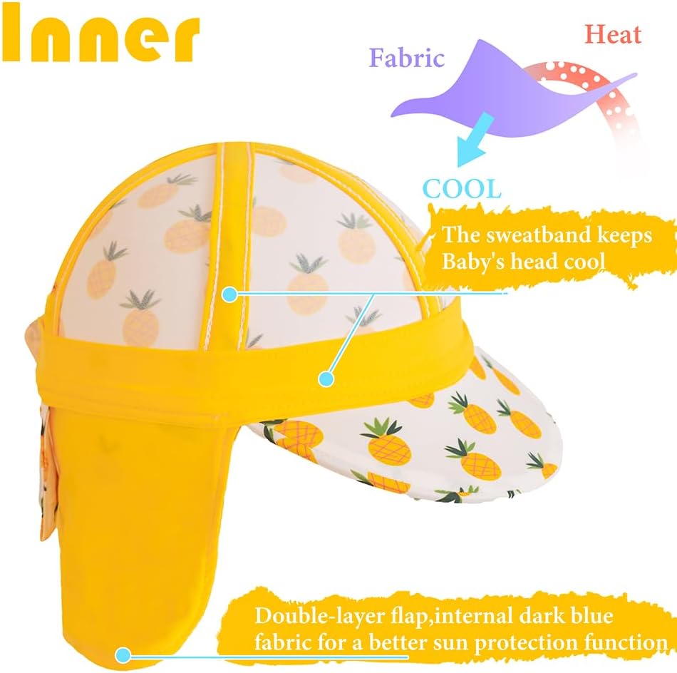 Thumbnail 6 de Gifts Treat Kinder Legionäre Hut – UPF 50+ Sonnenschutz mit Nackenschutz (Dinosaurier-Muster)