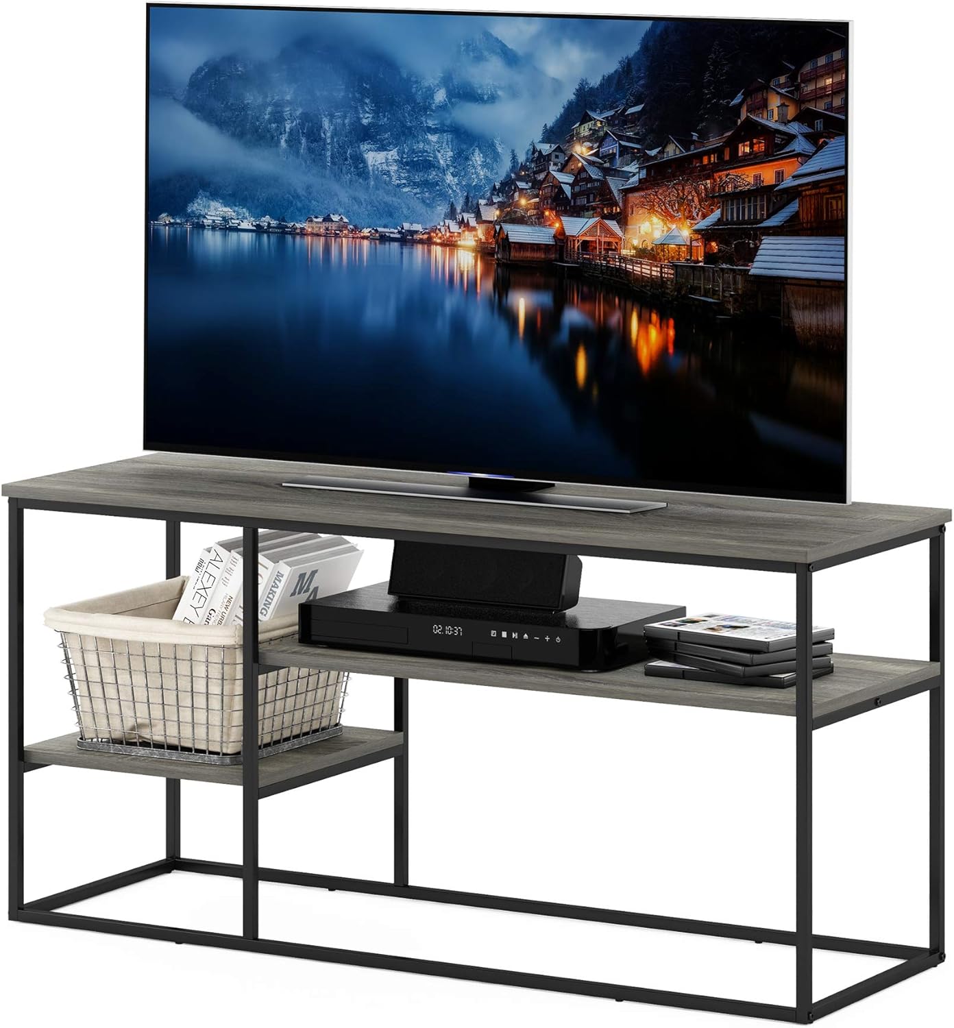 Thumbnail 6 de Furinno TOMI TV Stand: Reversible 5-Cube Entertainment Center in Green