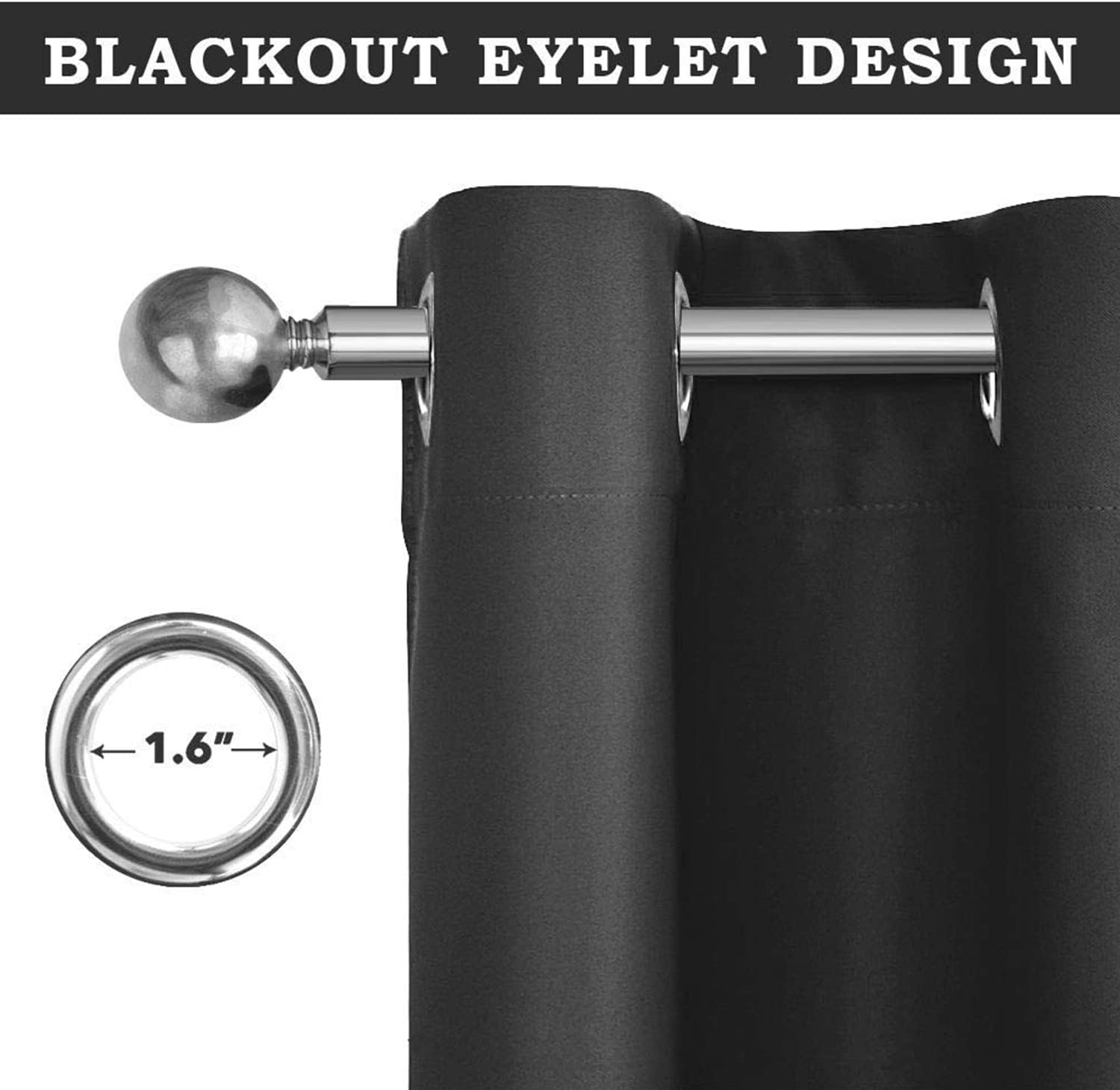 Thumbnail 6 de Aspire Homeware blackout curtains 66x72