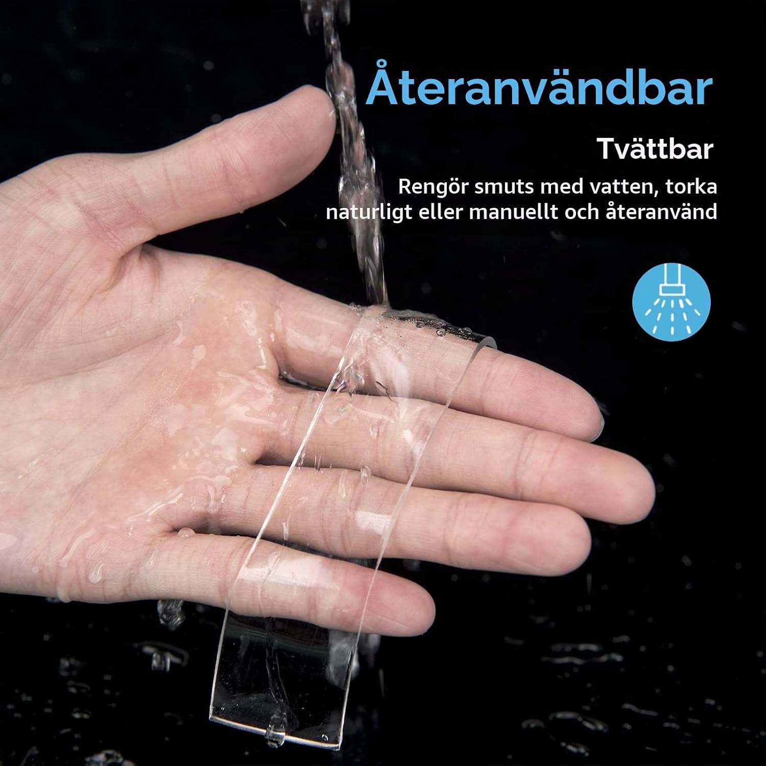 Detalle 2 de Art3d S10113 dubbelhäftande tejp, transparent akrylskum 300 × 5 × 0,1 cm