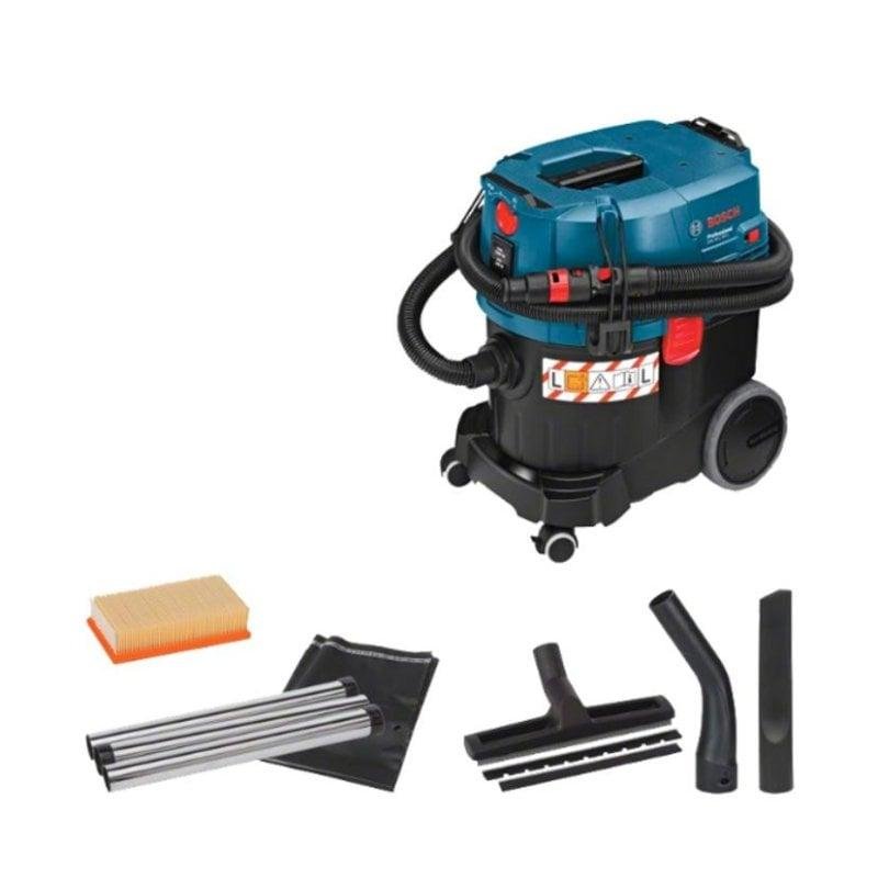 Detalle de Aspiradora Industrial Bosch GAS 35 L SFC+ Professional 1200W: seca y húmeda, 35 L