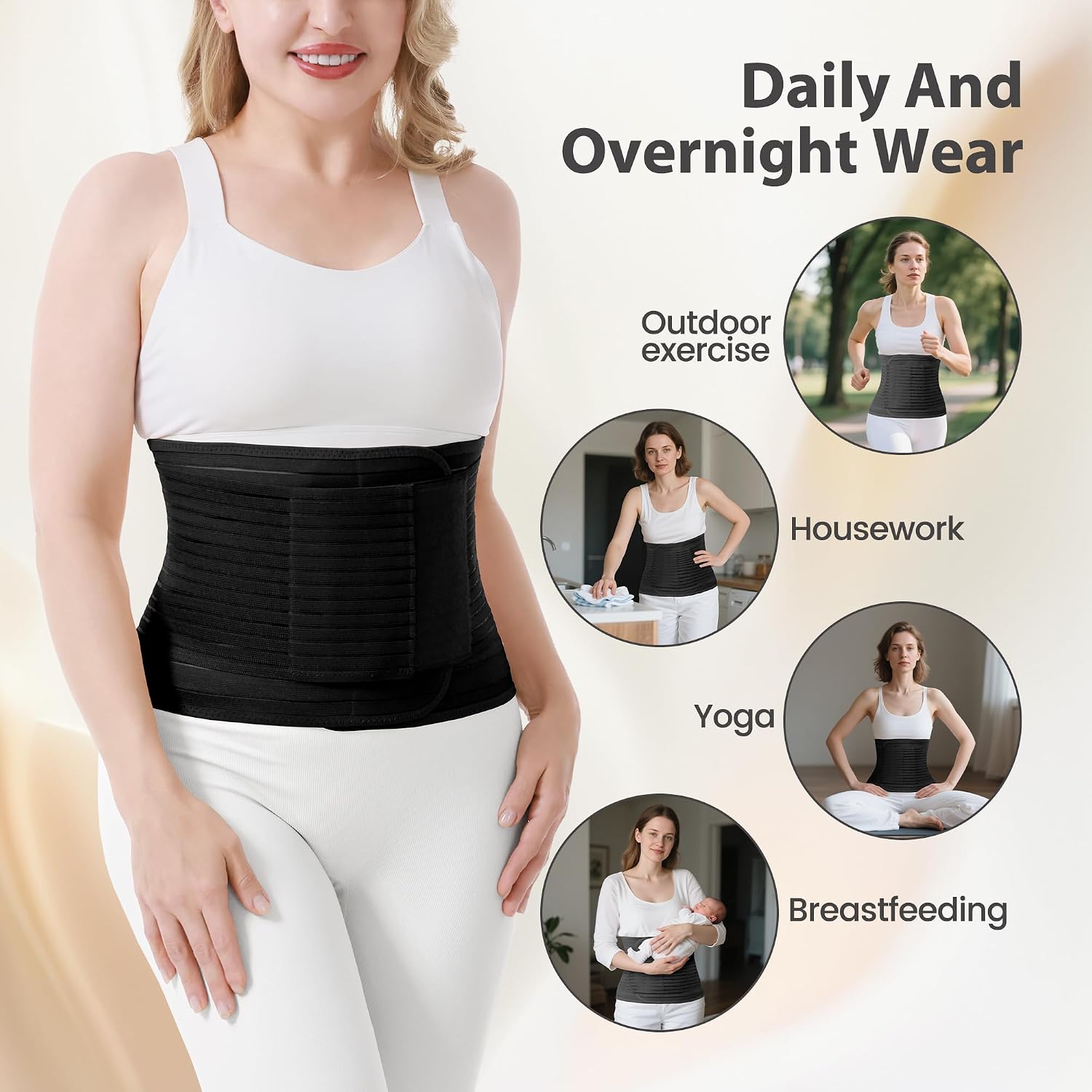 Thumbnail 5 de Trendyline Postpartum Belly Wrap for Mums – C-Section Recovery Belt with Firm Compression