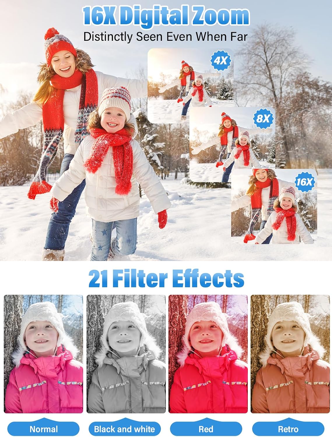 Thumbnail 3 de Digital Camera for Kids 56MP 16X Zoom