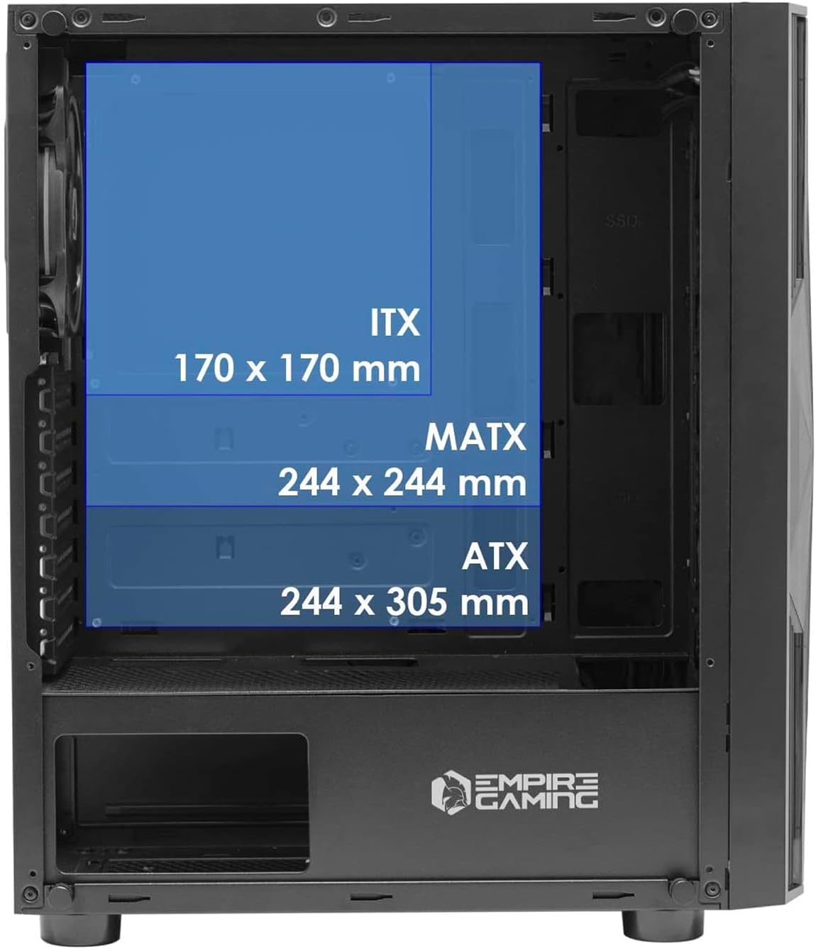 Thumbnail 5 de Case gaming EMPIRE GAMING Diamond ARGB 387 mm