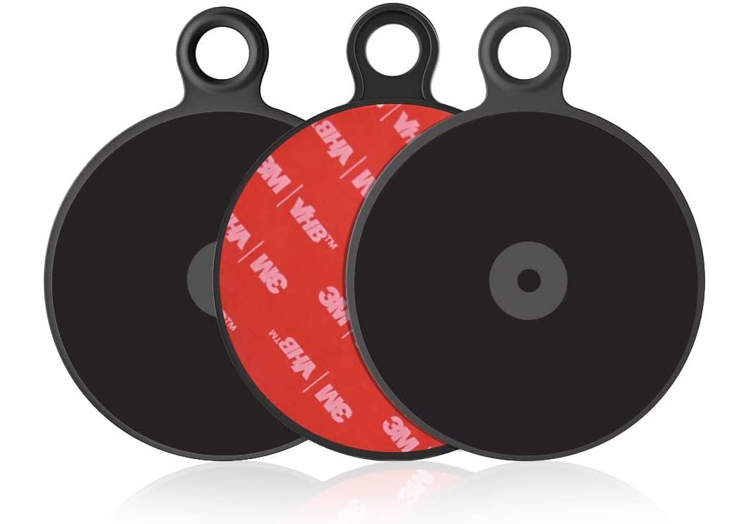 Detalle de APPS2Car 3er Set Universal Rund Dashboard Pad Mounting Klebe-Befestigungsplatten, 70 mm Durchmesser
