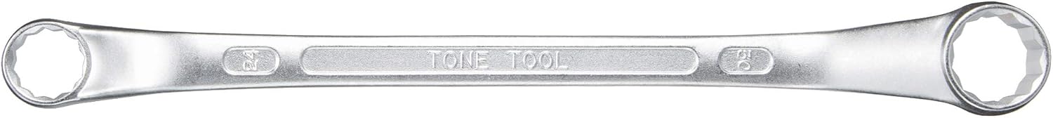 Thumbnail 2 de トネ(TONE) M45-2430 ロングめがねレンチ 45°曲がり・12角、二面幅24×30mm