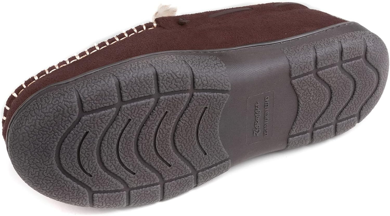 Detalle de Zigzagger Men's Moccasin Slippers with Hard Soles