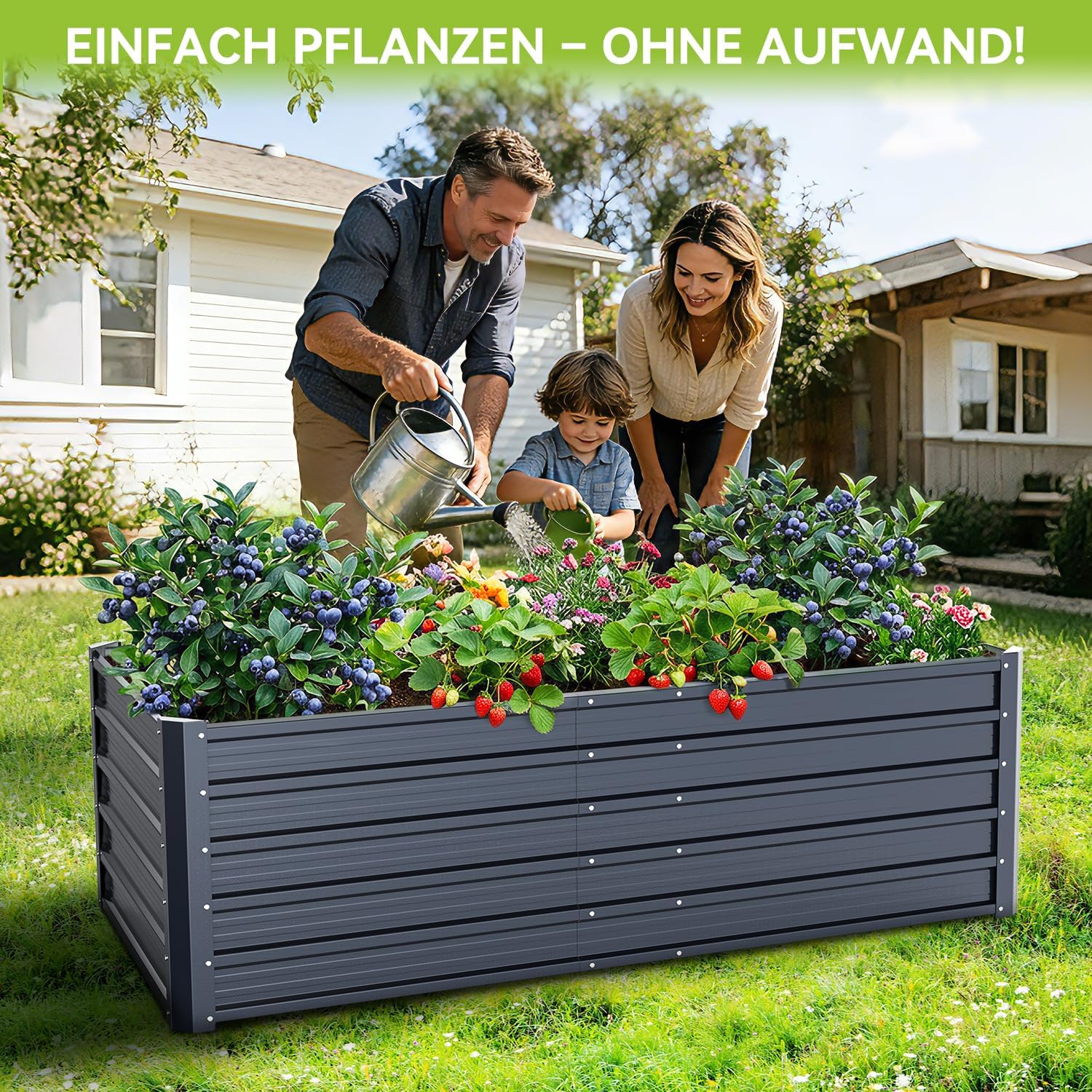 Thumbnail 1 de Ohuhu Hochbeet 180x90x60 cm Stahlblech