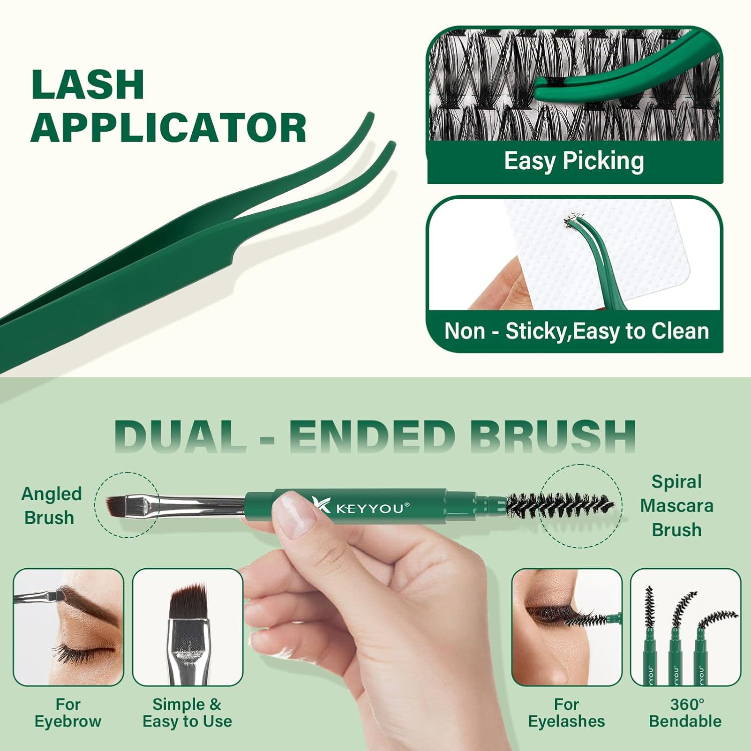 Thumbnail 5 de KEYYOU Lash Extension Kit 300pcs DIY