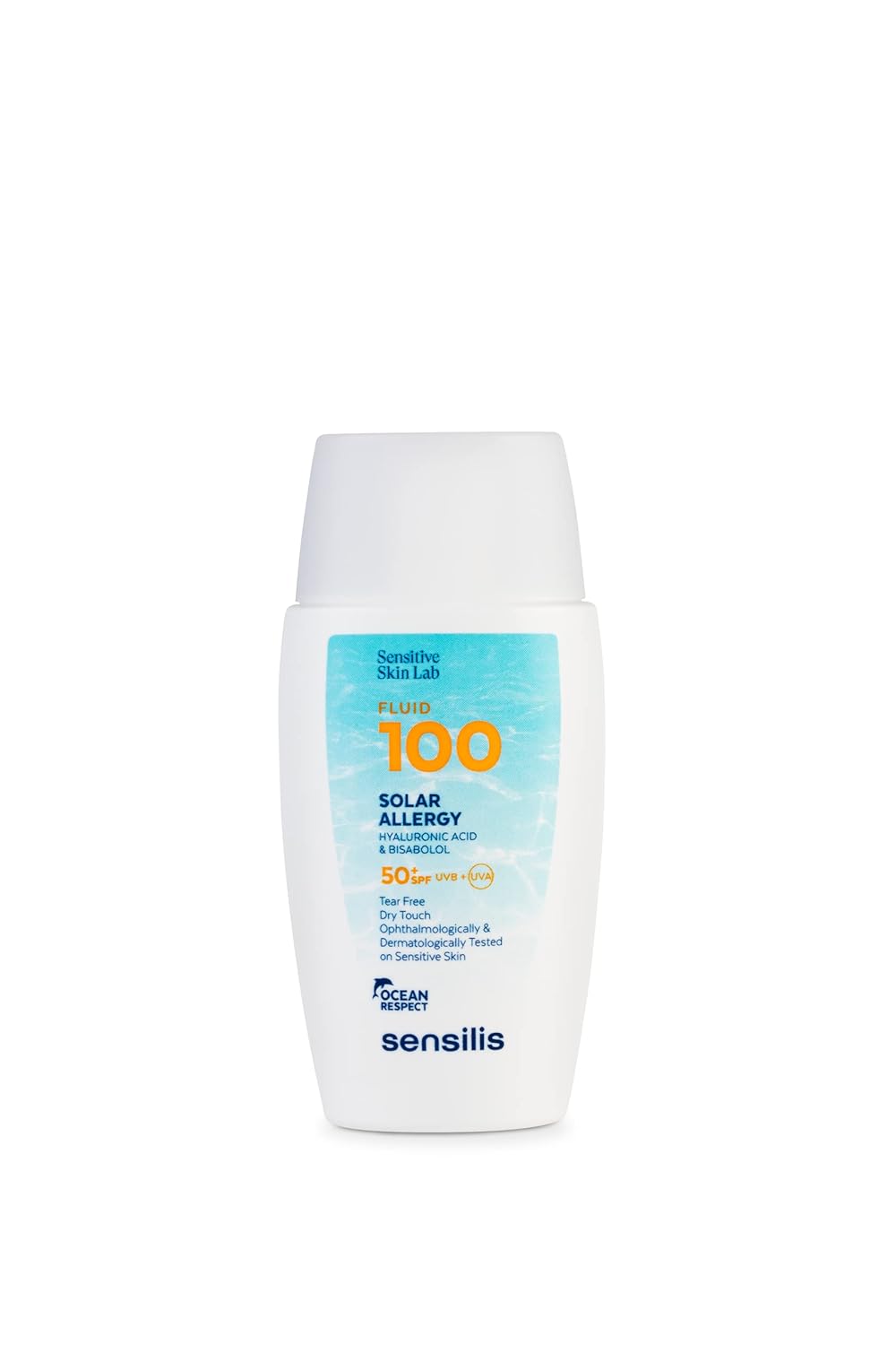 Detalle de Sensilis Fluid 100 Solar Allergy SPF50+ – ultraleichter UV-Schutz mit Hyaluronsäure (40 ml)