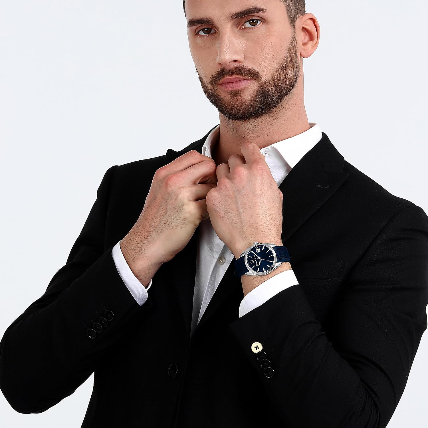 Thumbnail 4 de Maserati Attrazione Orologio da Uomo, Tempo e Data – Quarzo, Cassa 43 mm, Cinturino in Silicone Blu