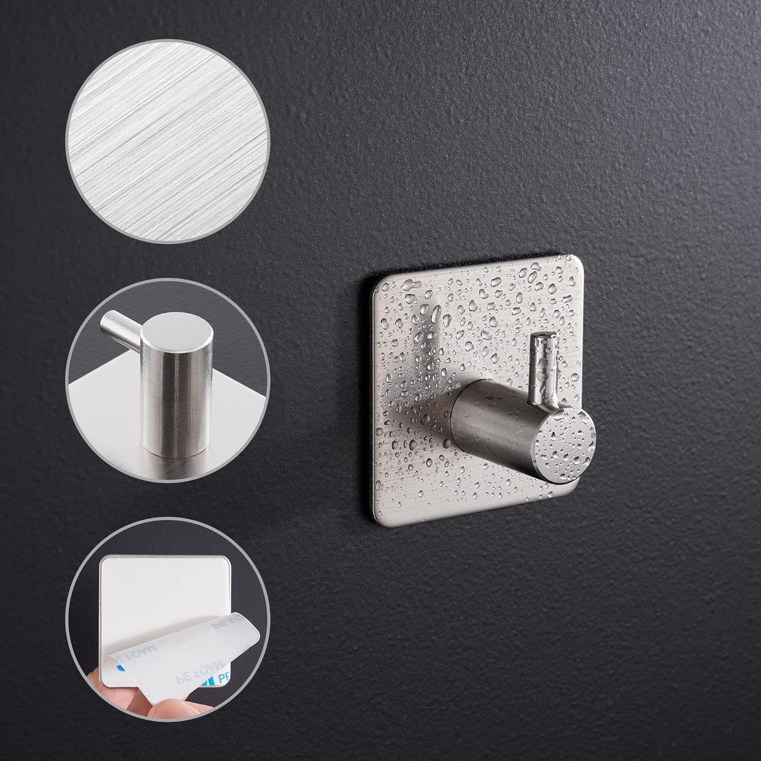 Detalle de Aikzik Self Adhesive Hooks 8kg pack of 4 🪝