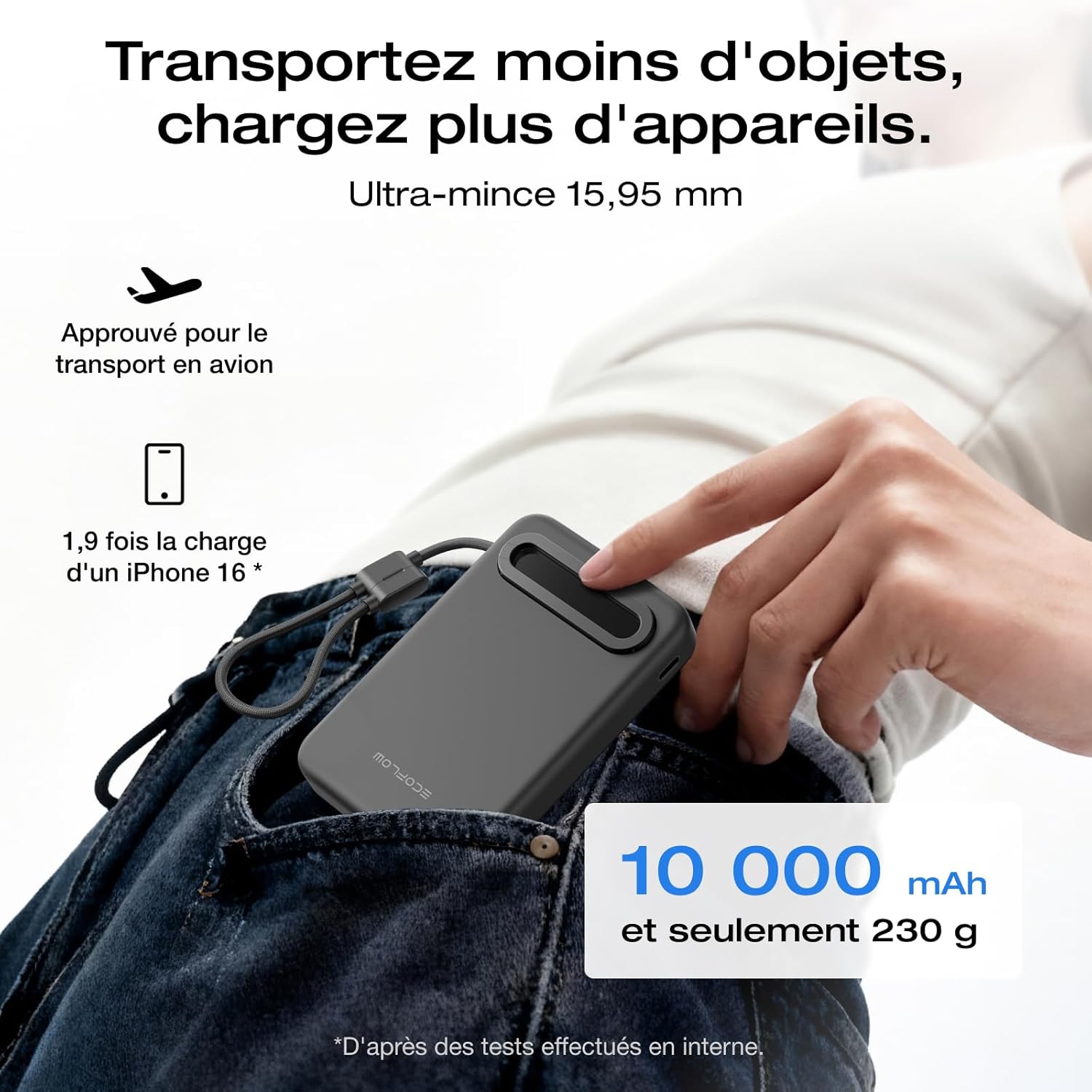 Thumbnail 3 de EcoFlow Rapid Mag Qi2.2 Magnétique Powerbank 10000 mAh – Charge rapide sans fil 25 W et USB-C 36 W
