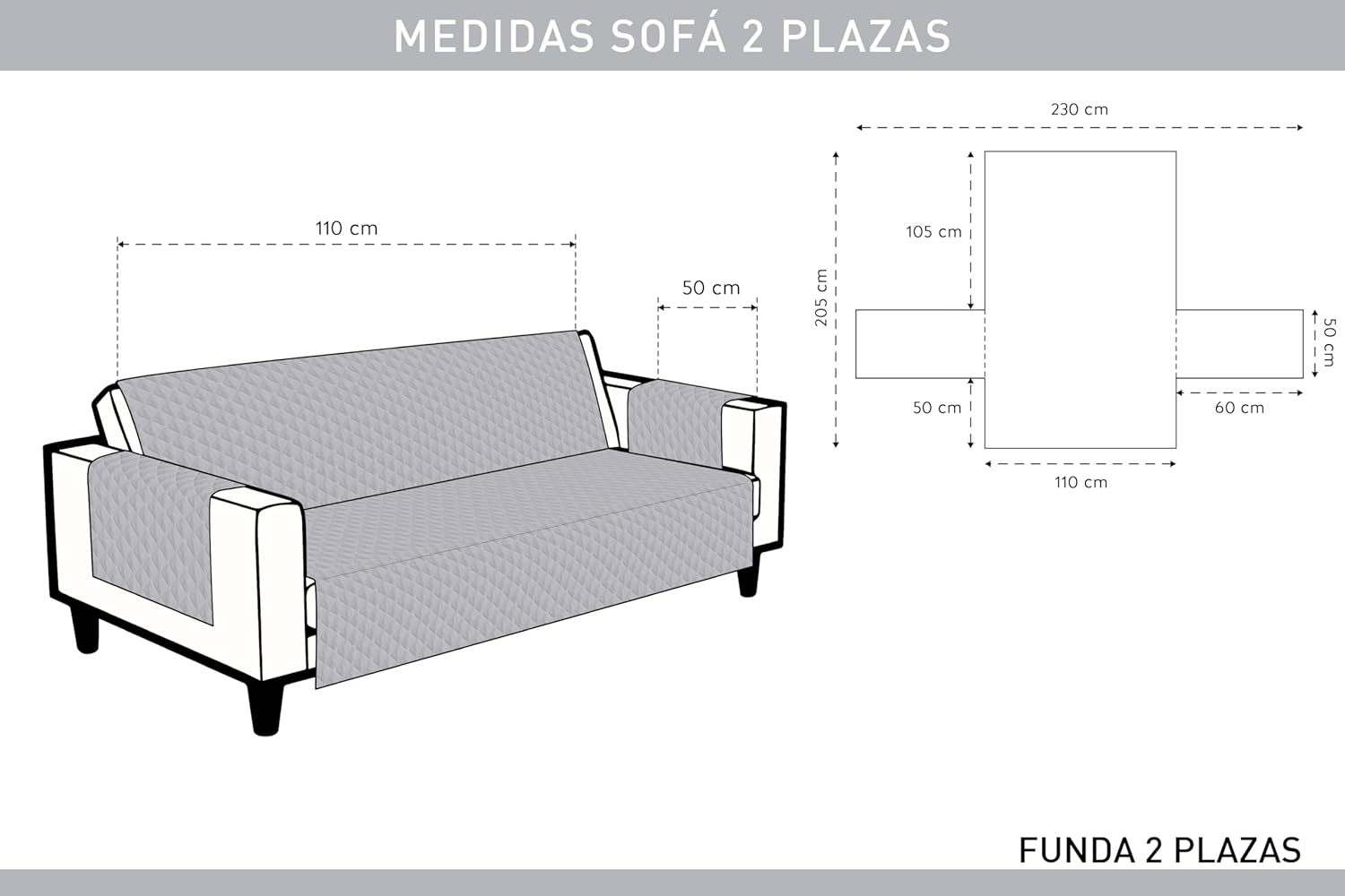 Thumbnail 3 de Textilhome Funda Adele 2 Plazas Reversible Marrón 🛋