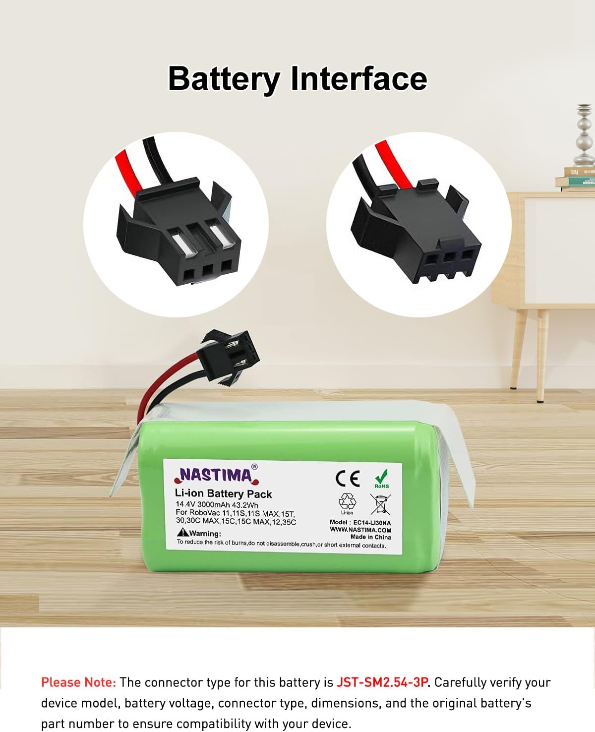 Thumbnail 3 de NASTIMA 14.4V 3000mAh Batería Li‑Ion compatible con Conga