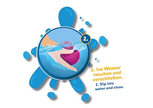 Detalle de PUSTEFIX Spruzzi d'acqua Confezione da 12 – divertimento estivo per grandi e piccini