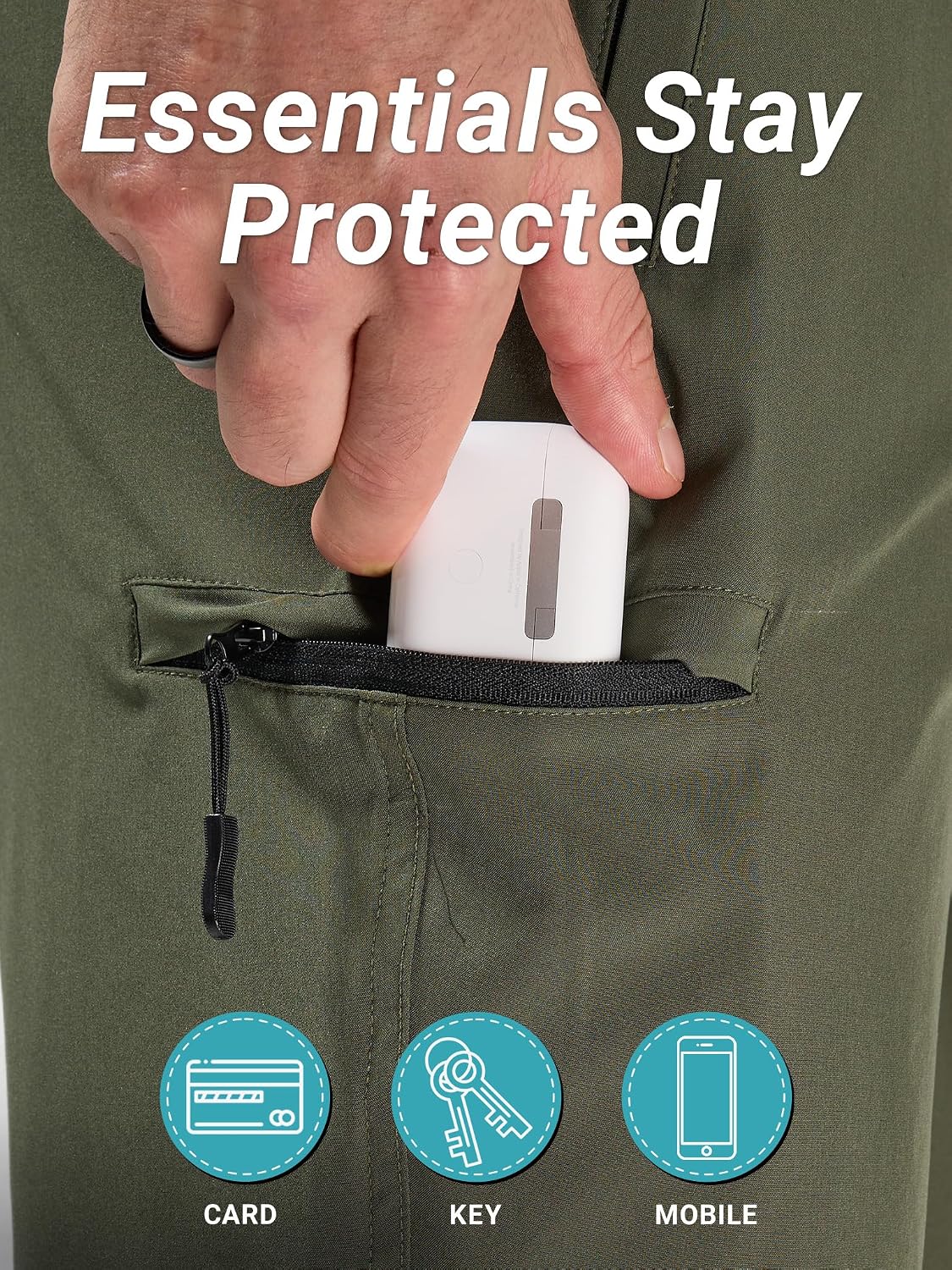 Detalle 2 de Arcweg Pantaloncini Uomo per nuoto e tempo libero: asciugatura rapida, zip e design sportivo (S-XXL)