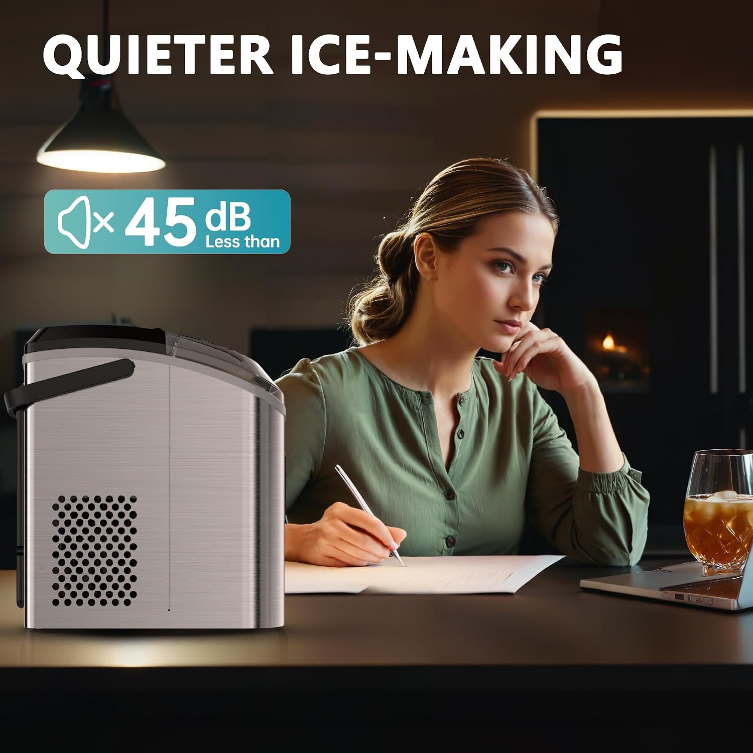 Thumbnail 6 de EUHOMY Nugget Ice Maker 34 lb Capacity