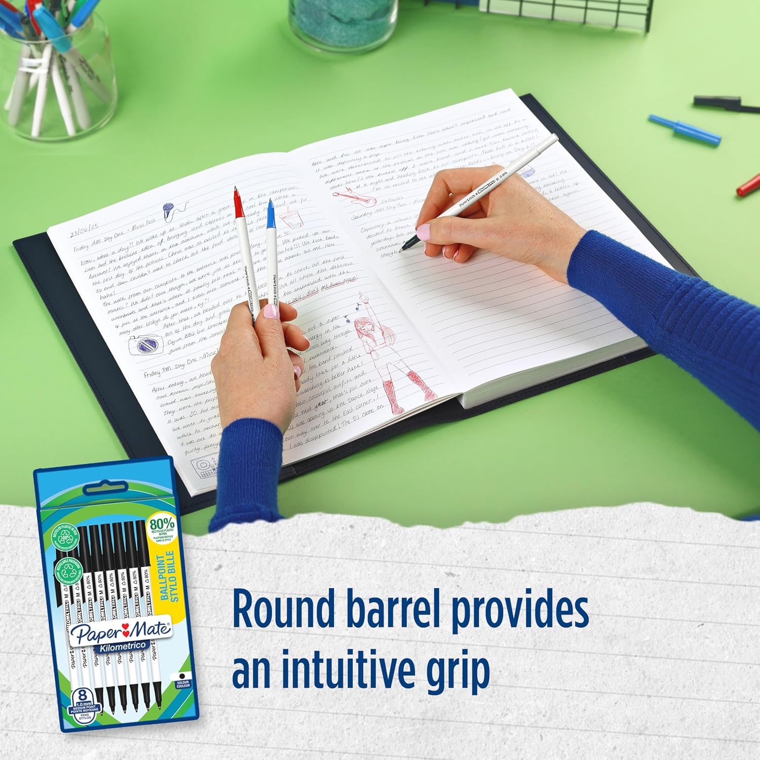 Detalle de Paper Mate & Sharpie Pens Set: 26‑Count Stationery Kit for School and Office
