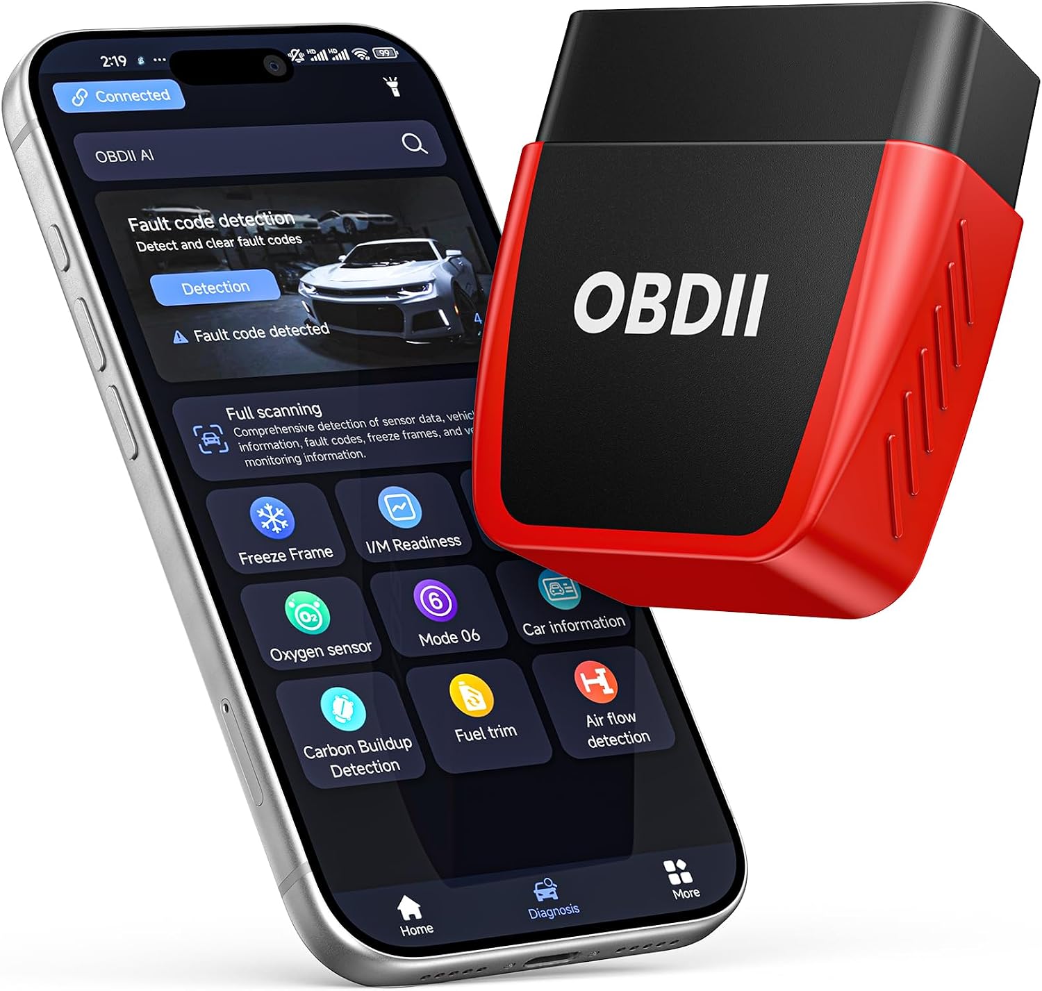 Detalle de OBD2 Scanner with Upgrade Battery Tester for Cars