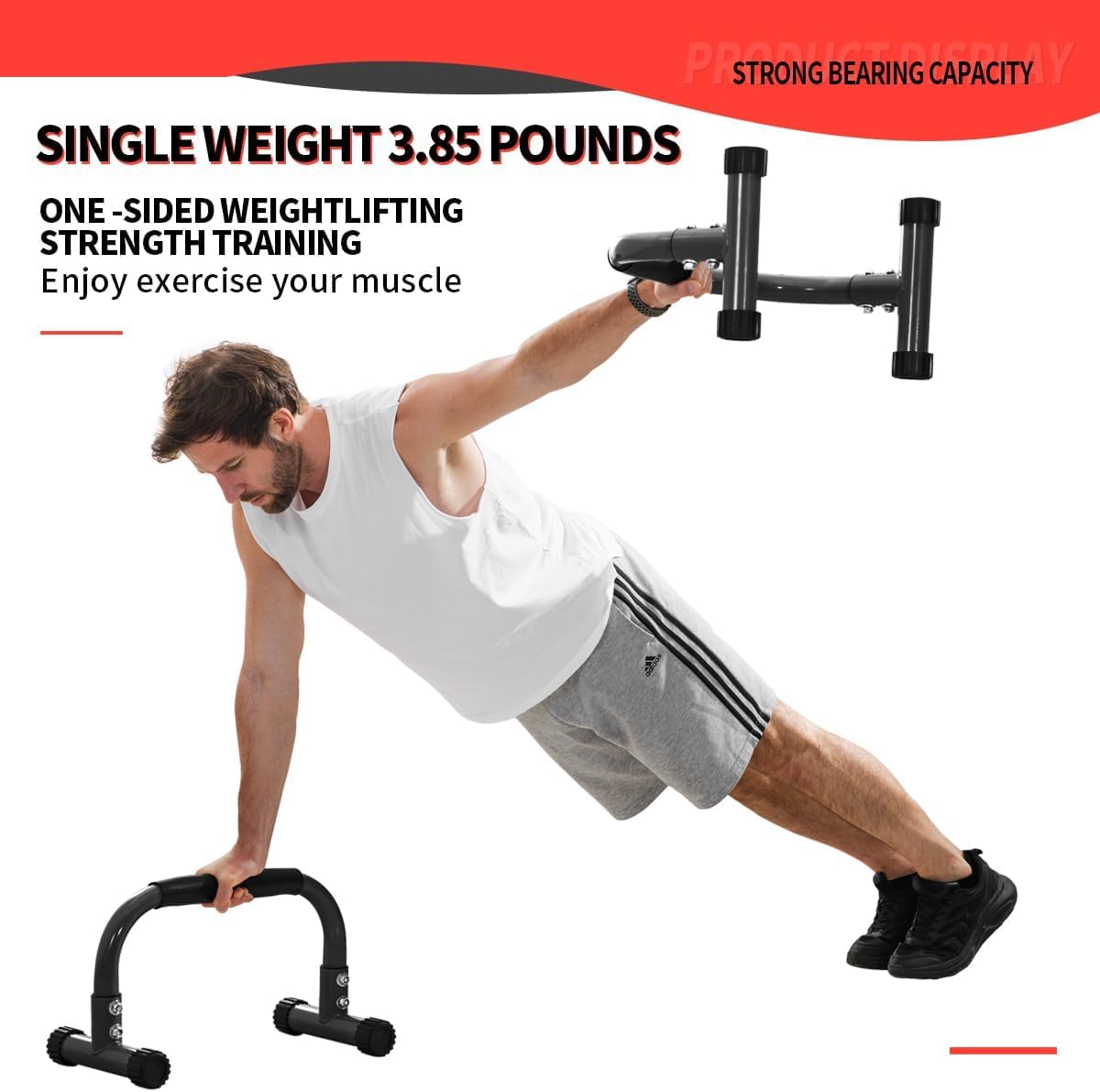 Thumbnail 1 de Teclor Push Up Bar parallettes 9.5in 🏋