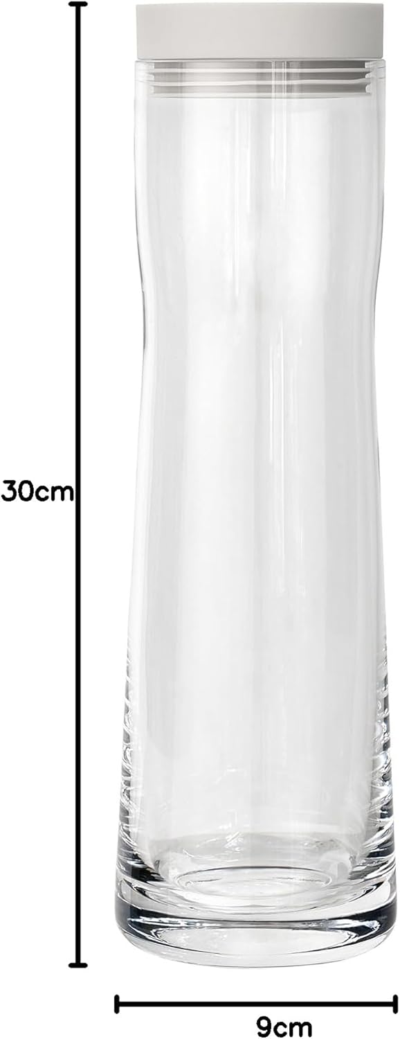 Thumbnail 3 de blomus SPLASH Jarra de vidrio 1L 🌙 Moonbeam, tapa silicona inox