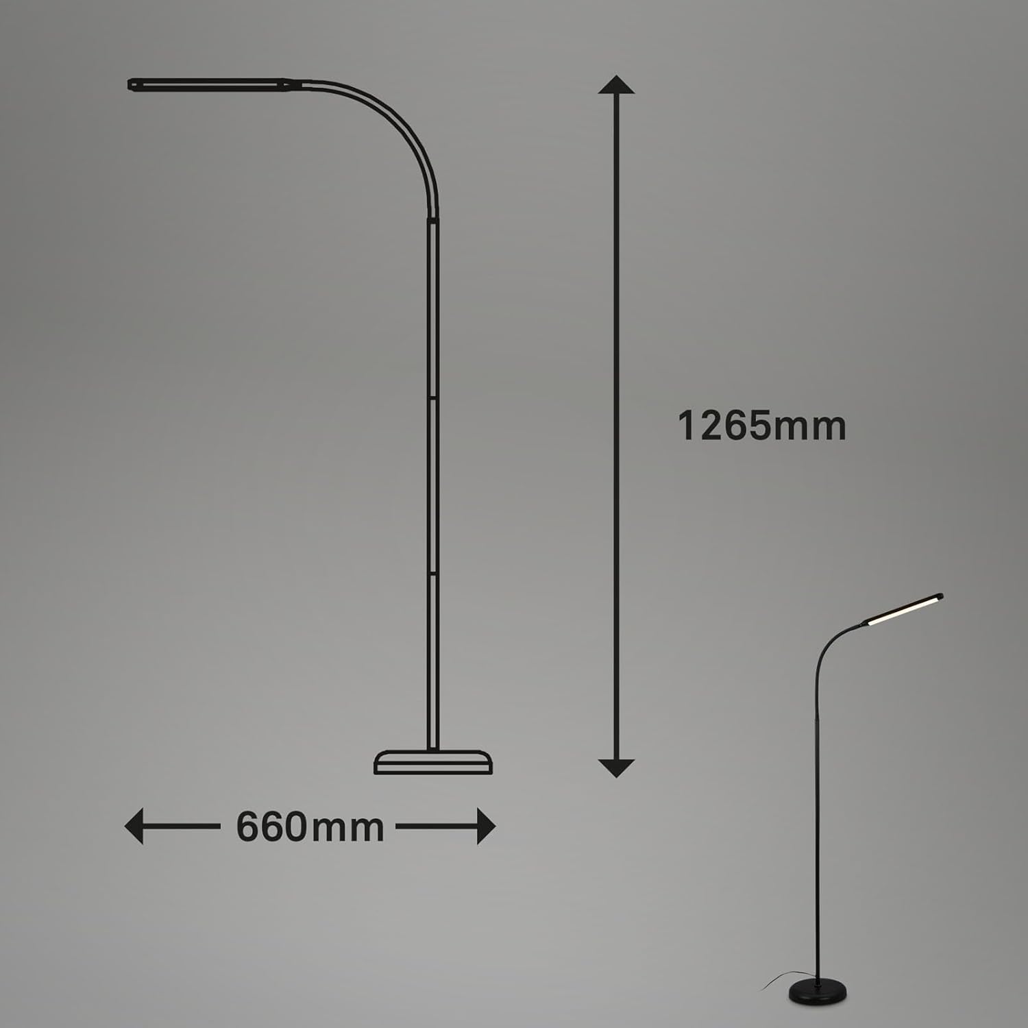 Thumbnail 6 de BRILONER LED Stehlampe dimmbar 600 Lumen