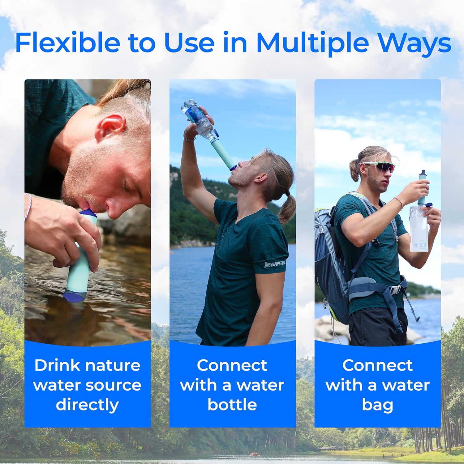 Thumbnail 6 de Waterdrop Wasserfilter Outdoor Sauberes Wasser unterwegs