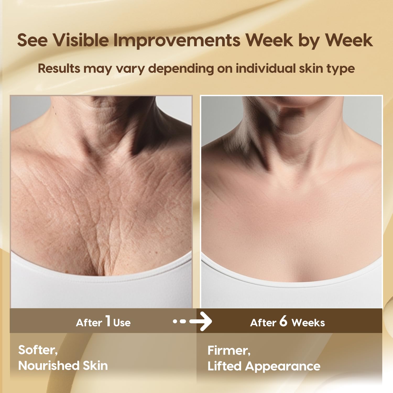 Thumbnail 2 de DERPHEA Crepey Skin Repair Treatment Cream (Beef Tallow, Soluble Collagen & Apple) — Unscented Crepe-Fix for Neck, Arms & Body