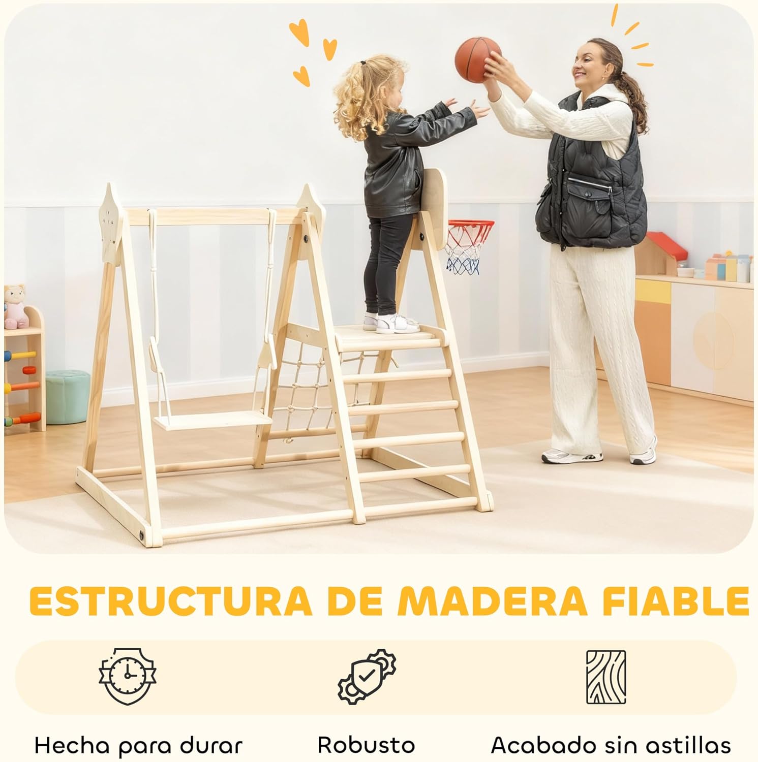 Detalle 2 de AIYAPLAY Tobogán Infantil 5 en 1 50 kg